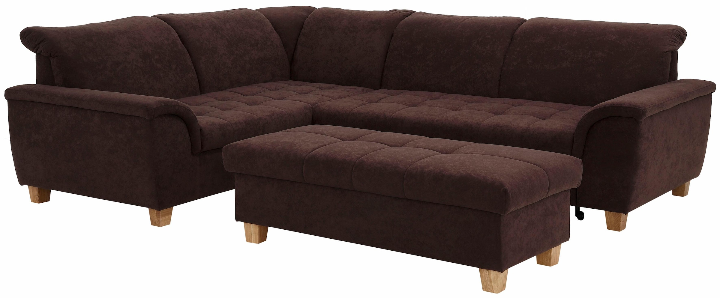 Home affaire Ecksofa »Lyla L-Form«, wahlweise mit Rückenfunktion und Bettfunktion