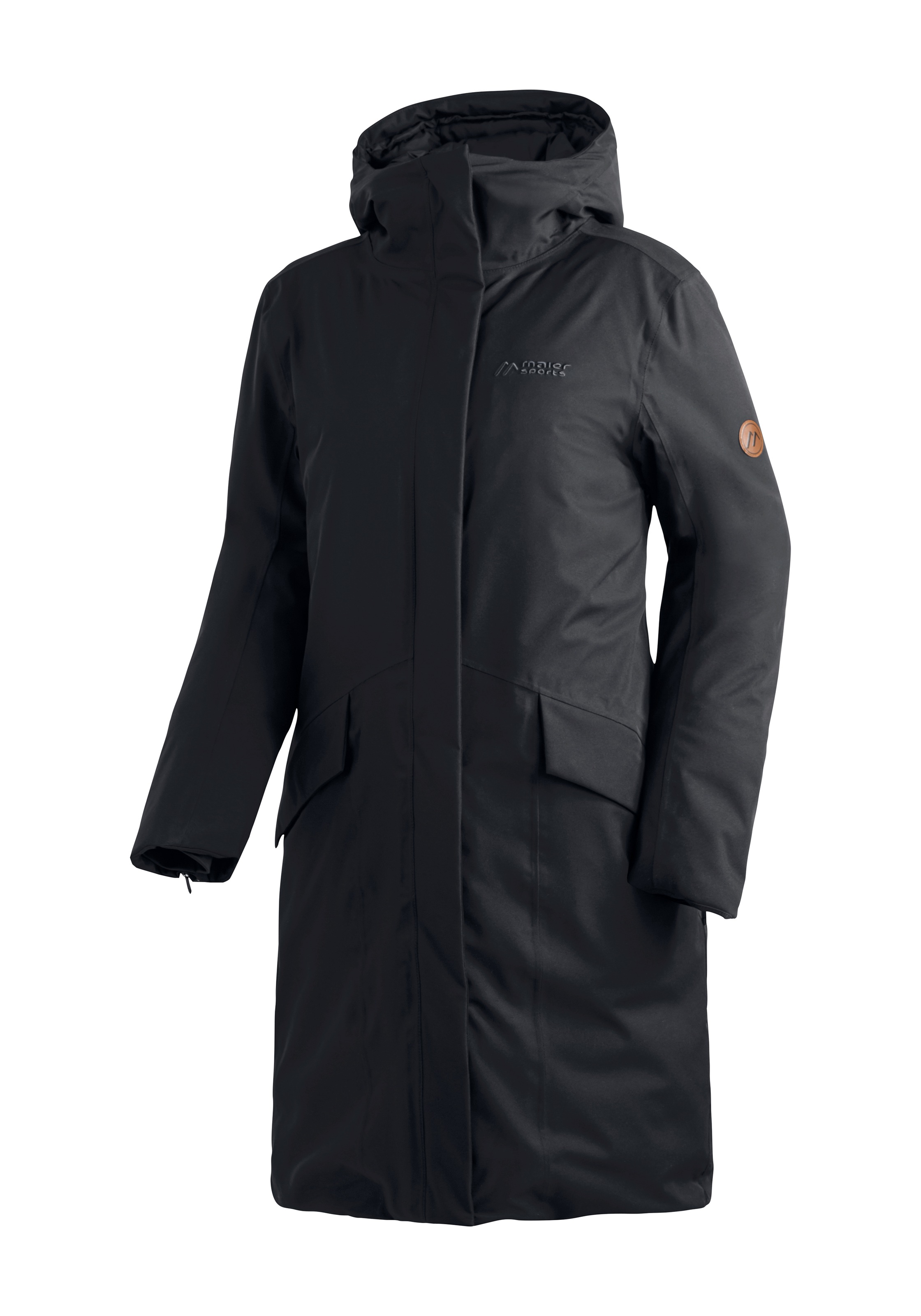 Maier Sports Damen Winterjacke »ALBERTE 2.0« Damen Mantel in schwarz, Größe 38