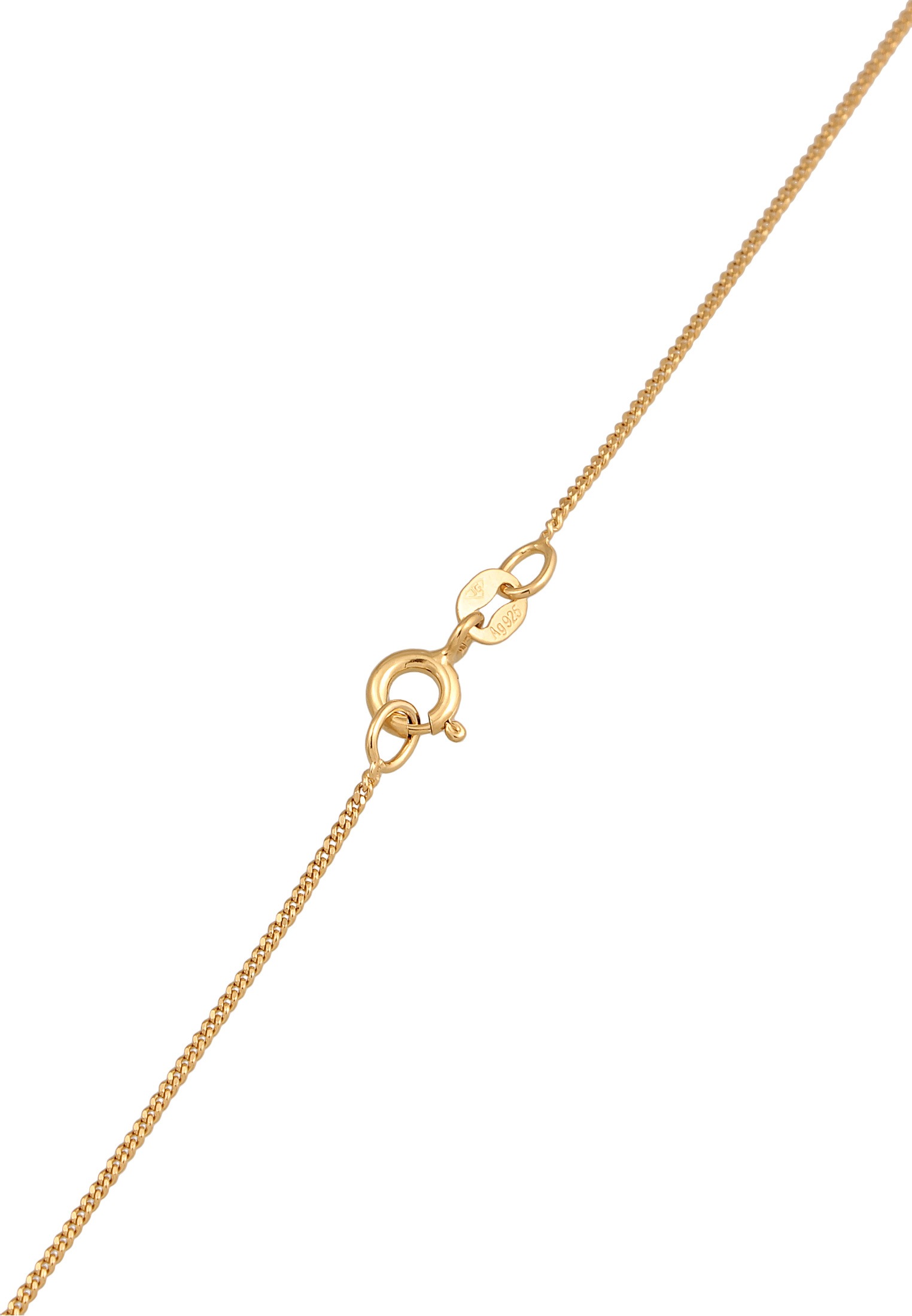 Elli Kette mit Anhänger »Halskette Choker Kreis Geo 925 Silber«