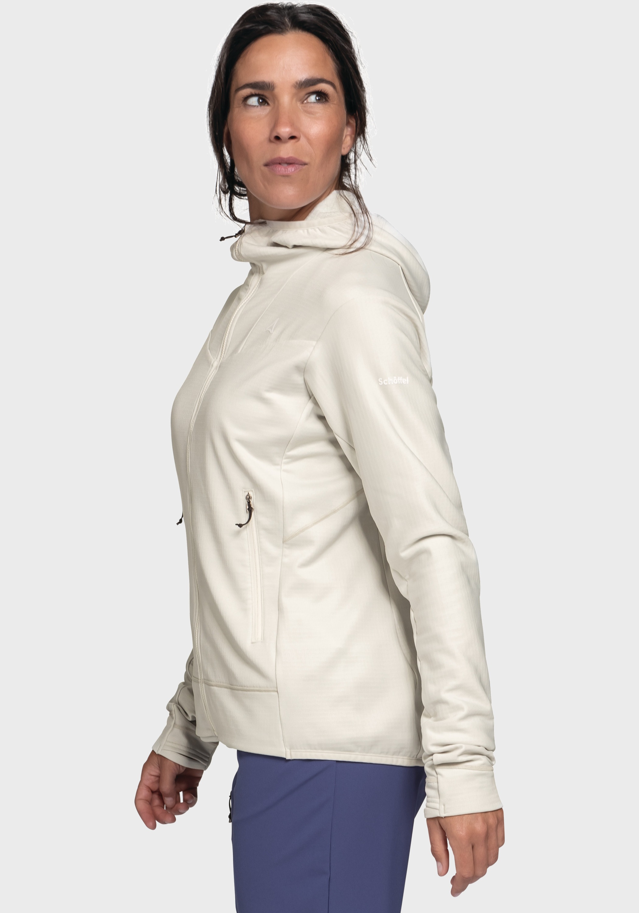Schöffel Fleecejacke »Mountain Fleece Hoody Style Blaueis WMS«, mit Kapuze
