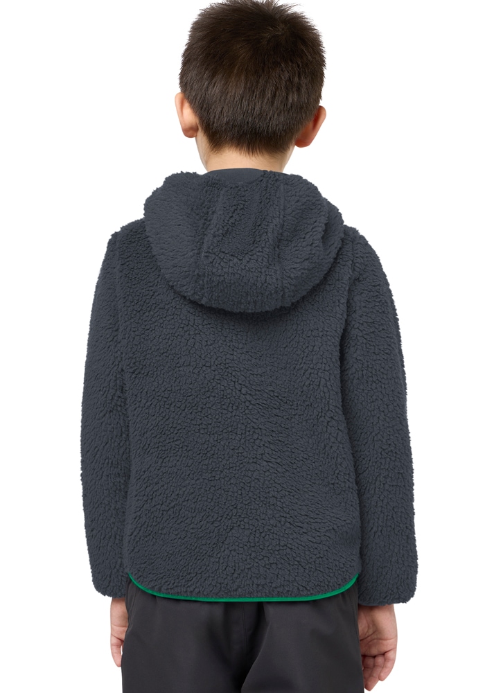 Jack Wolfskin Fleecejacke »ICE CURL HOOD JACKET K«, mit Kapuze, Wärmend, winddicht, Übergangsjacke