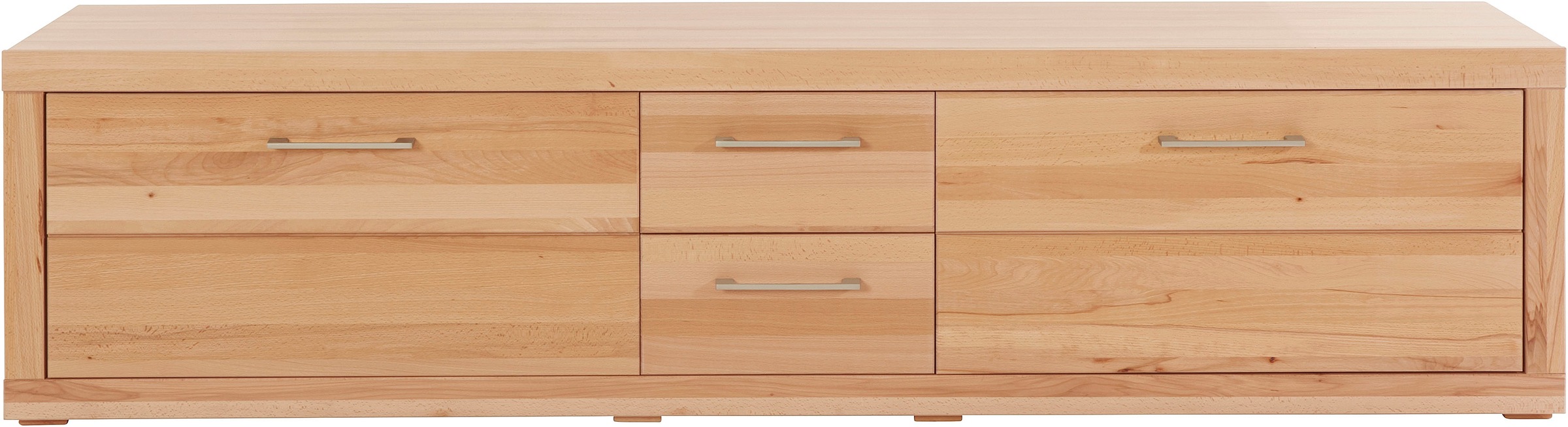 VOGL Möbelfabrik Lowboard »1237«, Massivholzfront, Breite ca. 211 cm, mit Softclose Funktion