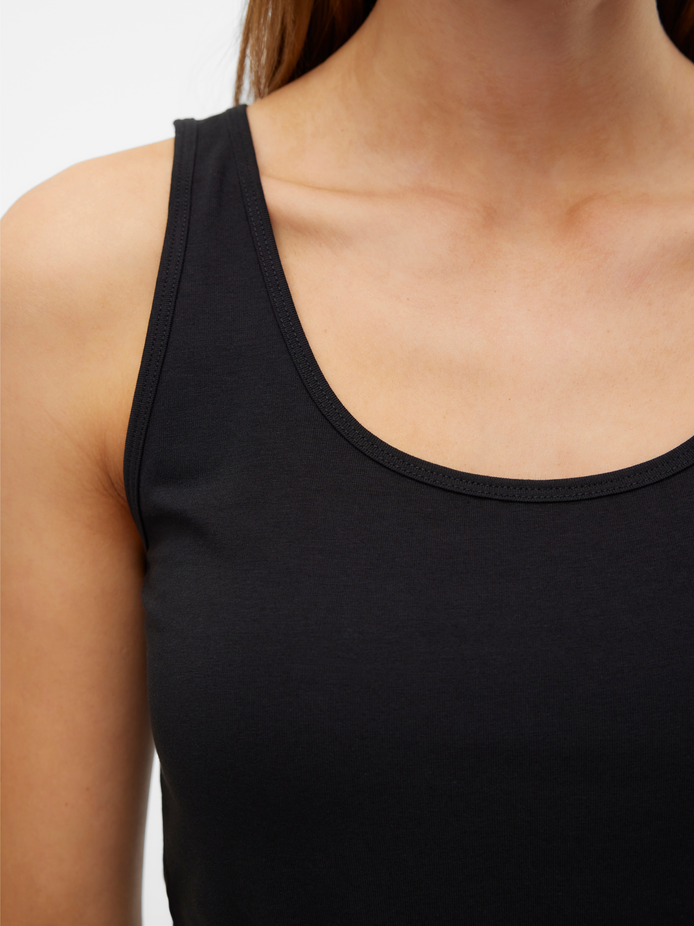 Vero Moda Tanktop »VMLULU LONG TANK TOP  JRS GA NOOS« Baumwollmischung, regular fit