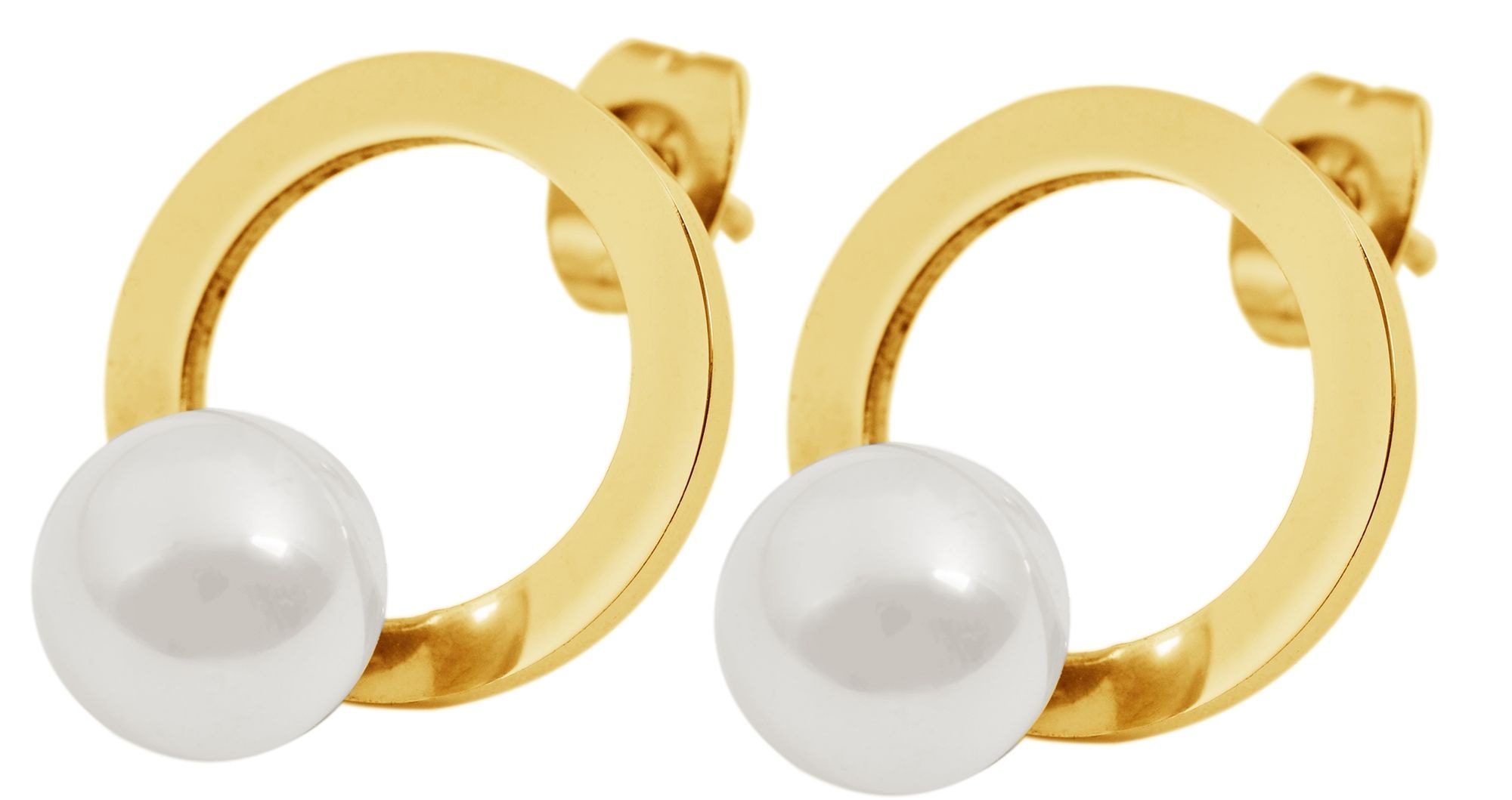 Adelia´s Paar Ohrstecker »Damen Ohrringe ¿ Ohrstecker aus Edelstahl mit Perle«