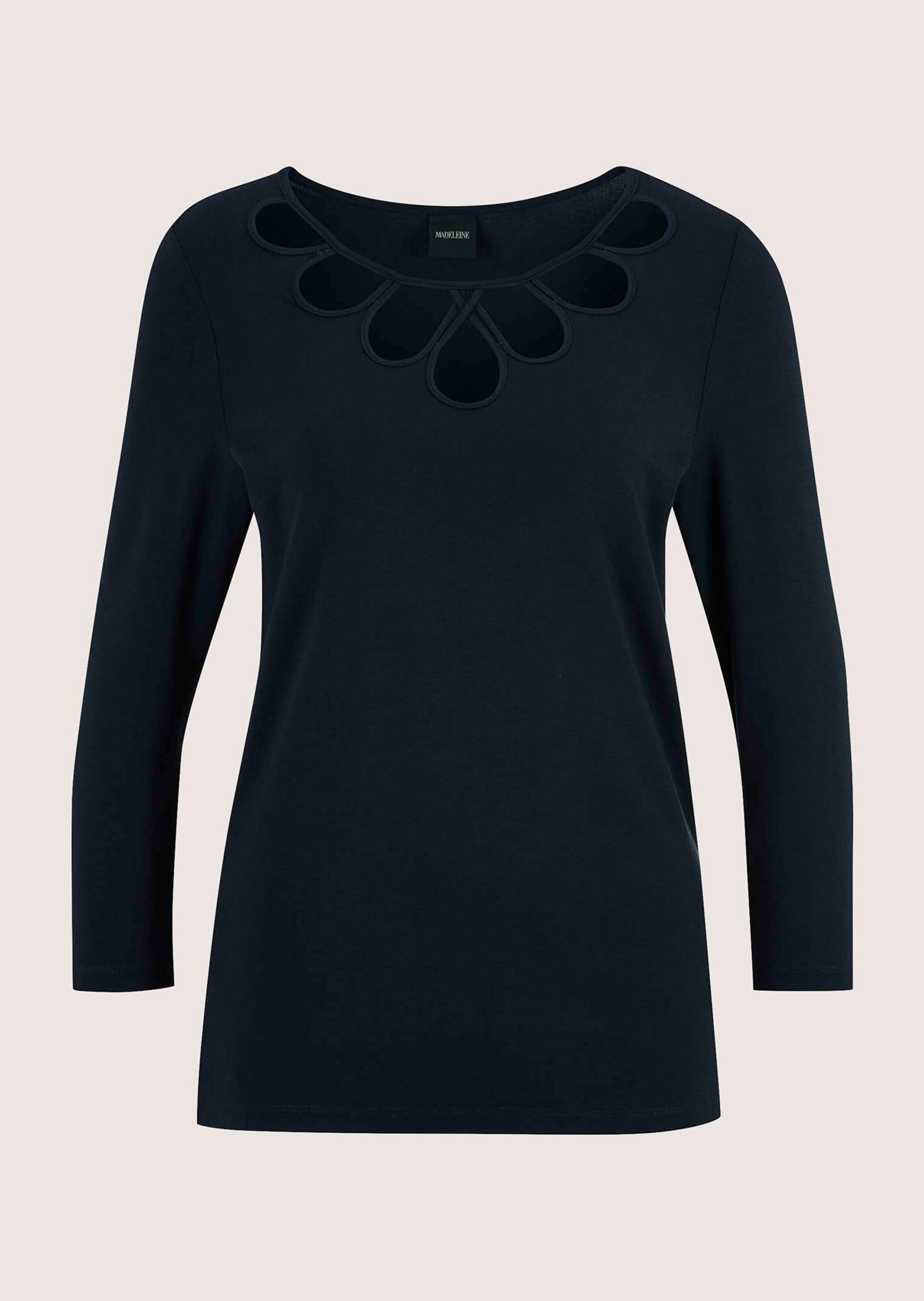 MADELEINE 3/4-Arm-Shirt »Blusenshirt Elegantes Oberteil mit Cut-Outs« Cut outs