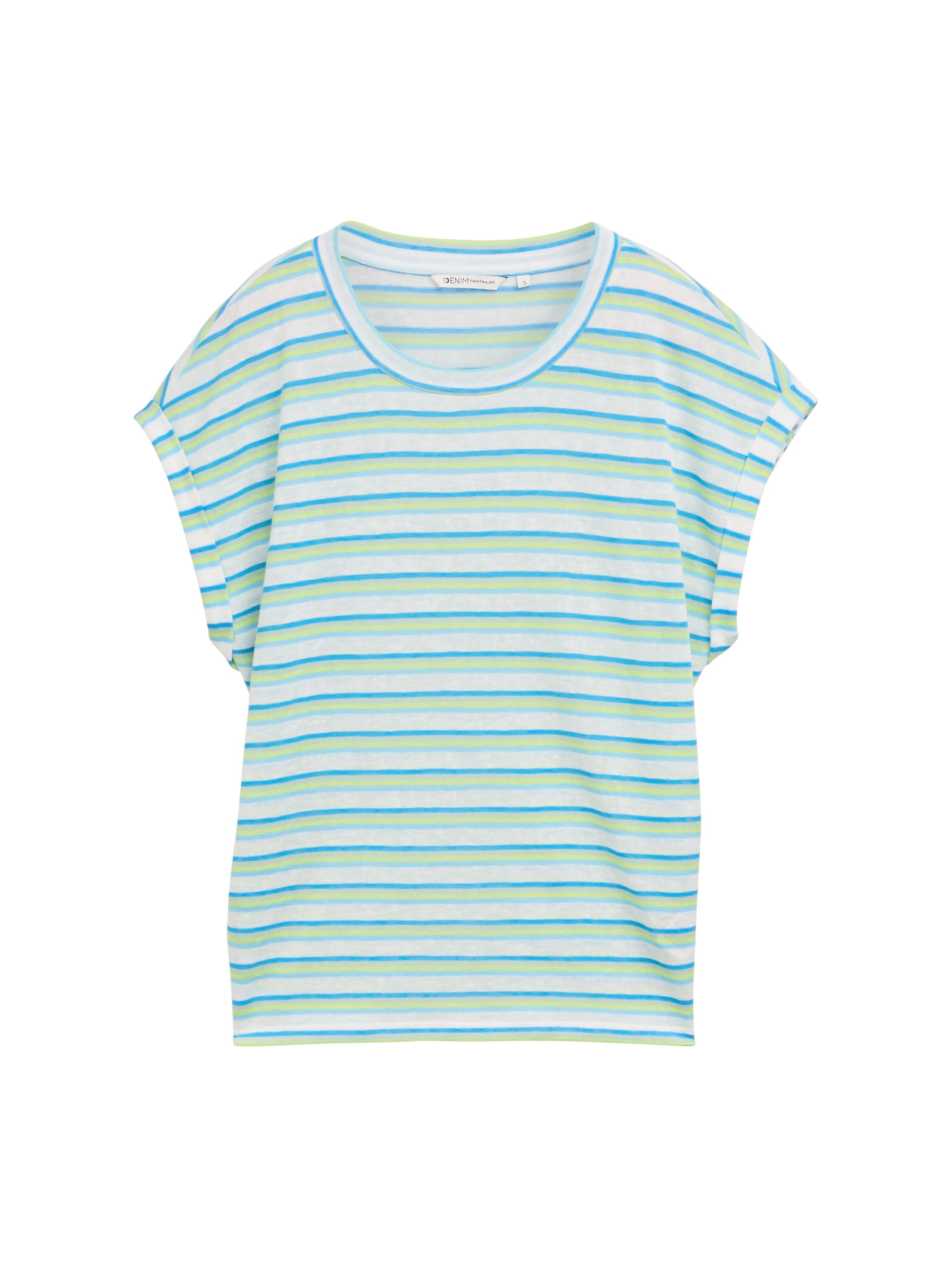 TOM TAILOR Denim T-Shirt, mit Streifen Muster