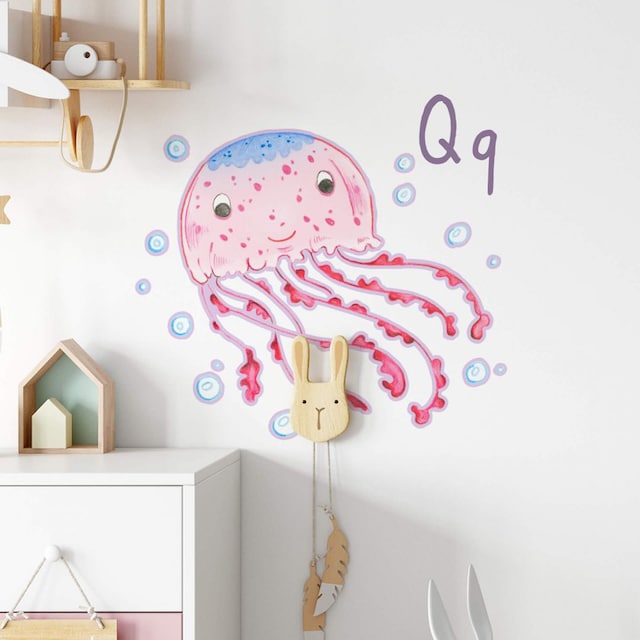 Wall-Art Wandtattoo »Qualle Unterwasserwelt Q«, (1 St.) bestellen online  bei OTTO
