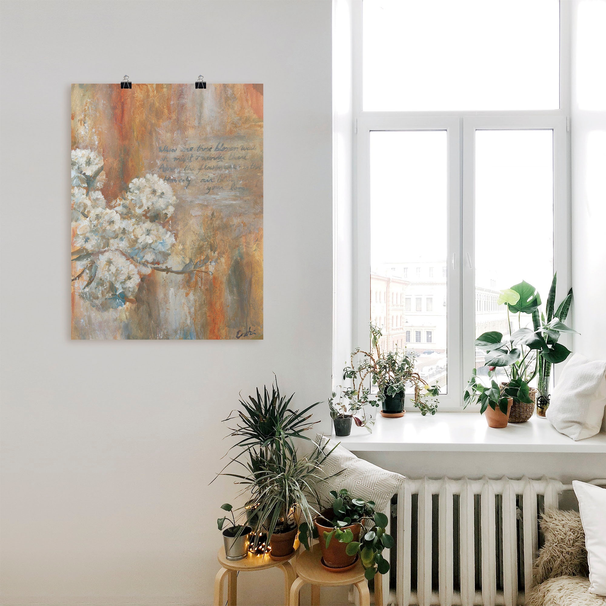 Artland Poster »Blüten«, Blumen, (1 St.), als Leinwandbild, Wandaufkleber oder Poster in versch. Größen