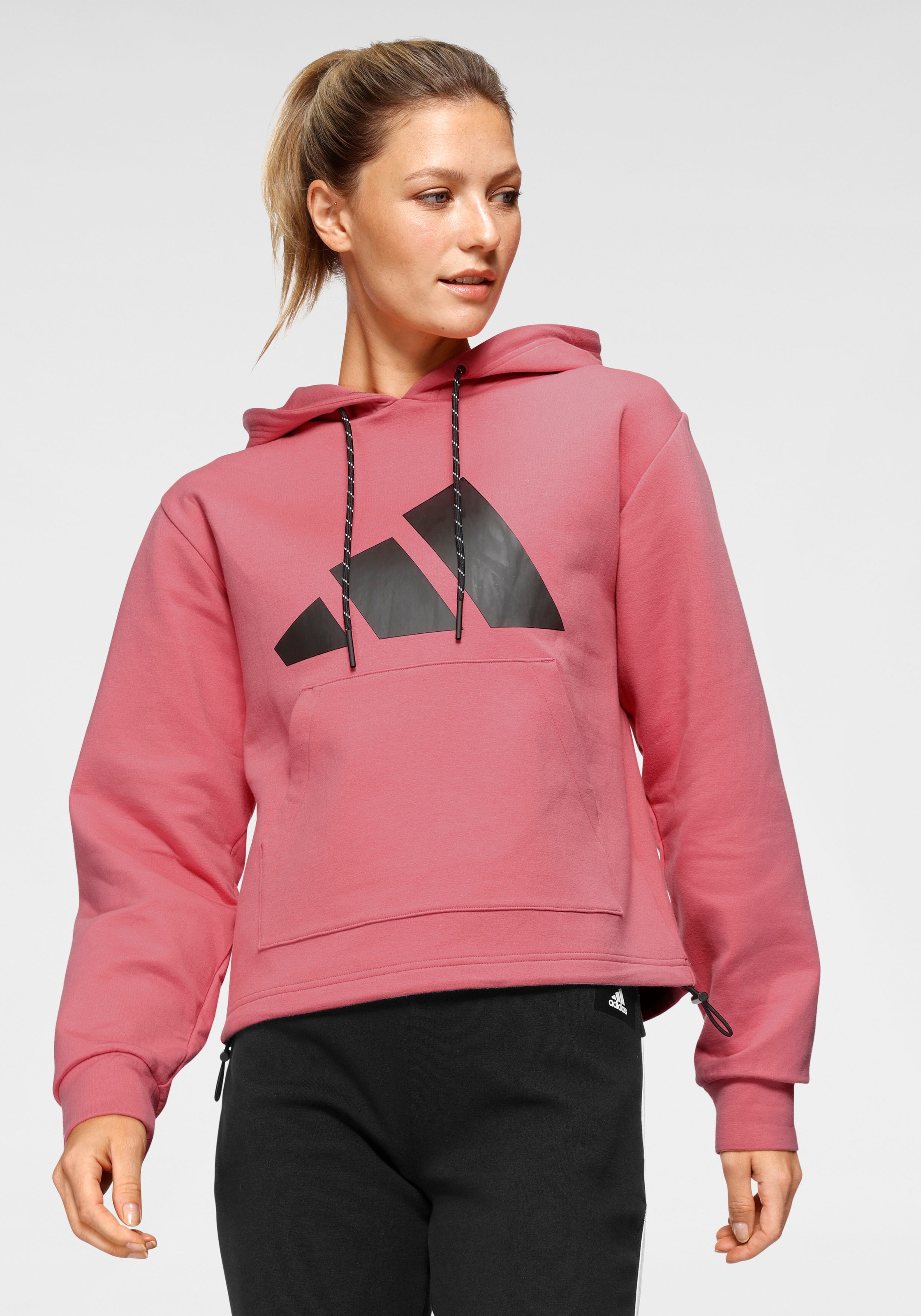 adidas Performance Kapuzensweatshirt »WOMEN RELAXED FIT LOGO HOODIE«
