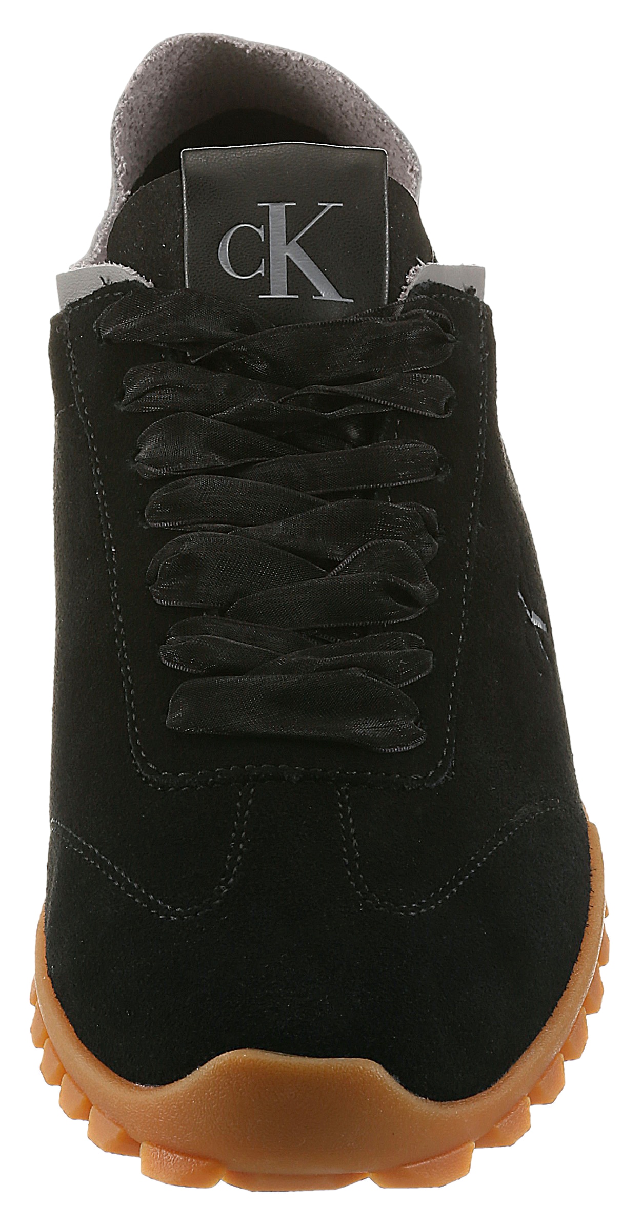 Calvin Klein Sneaker »LOW PROFILE RUN MG SUE DB LACES«  Freizeitsneaker, Halbschuh, Schnürschuh mit Profilsohle