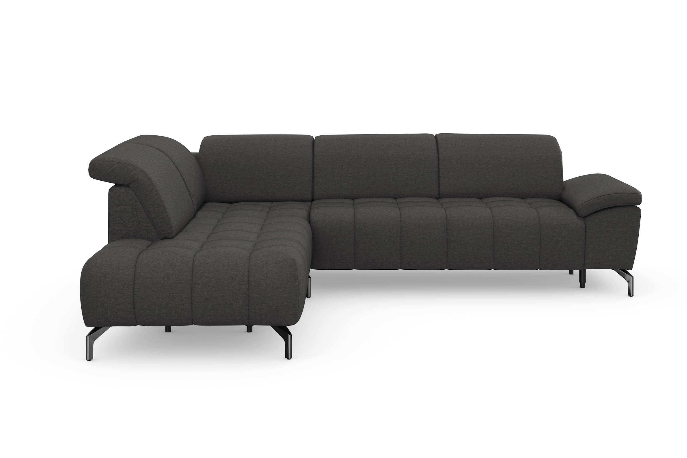sit&more Ecksofa »Cool L-Form« wahlweise mit Kopfteilverstellung und Vorziehsitz motorisch
