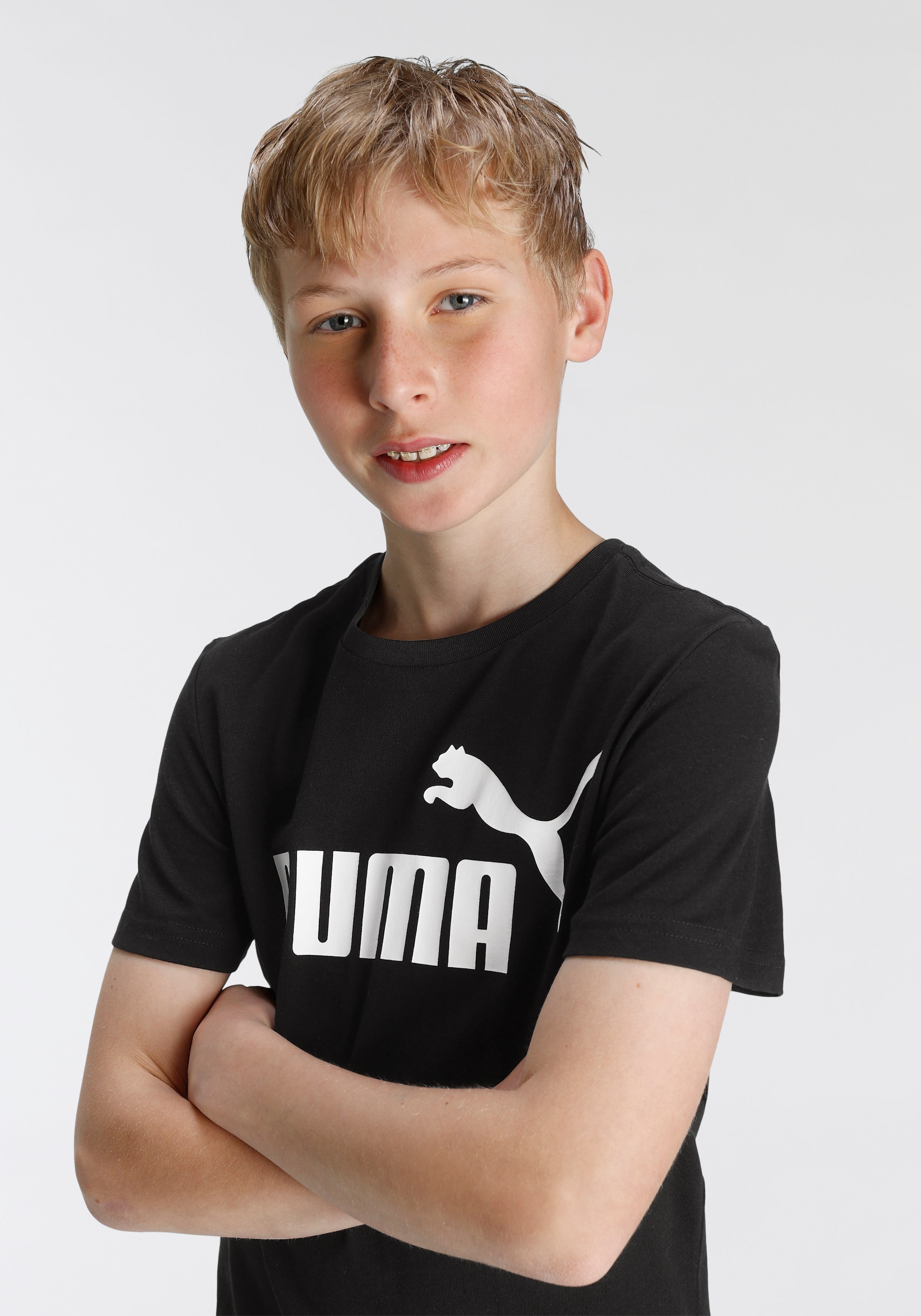 PUMA T-Shirt »ESS LOGO TEE B«