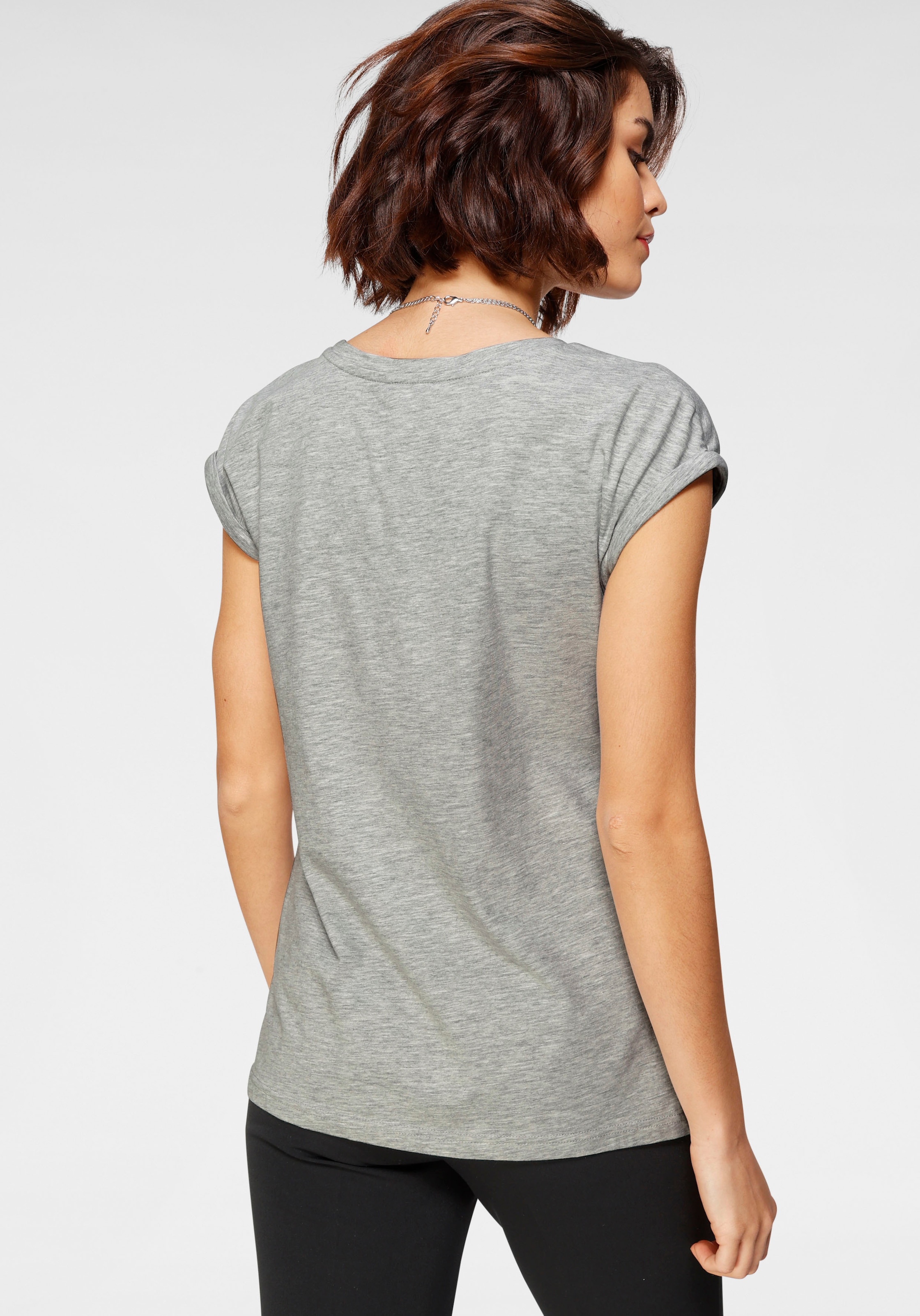 Tamaris T-Shirt, Kurzarm, Regular Fit, unifarben, mit Rundhalsausschnitt