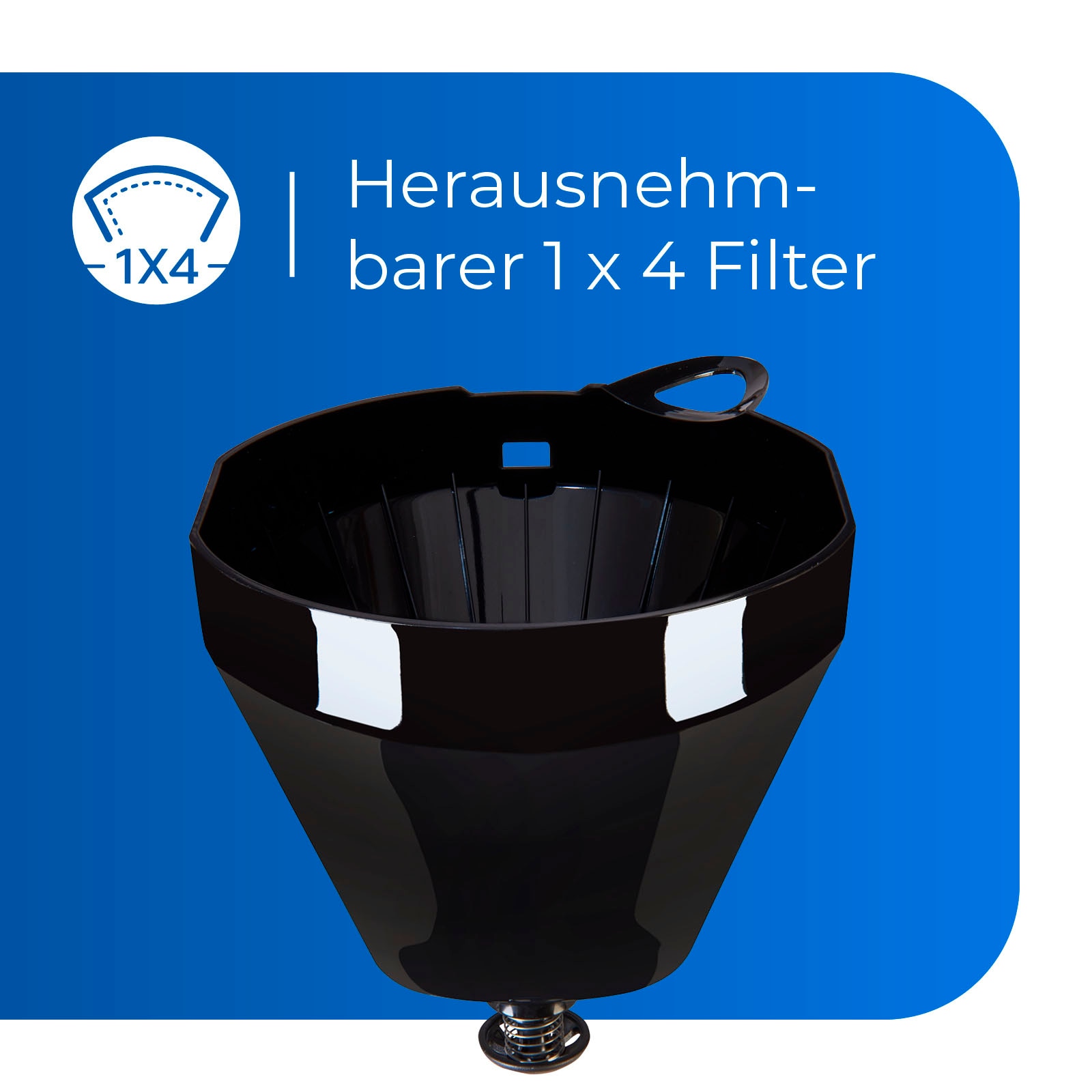 exquisit Filterkaffeemaschine »KA 6103 swi«, 1,25 l Kaffeekanne, Papierfilter, 1x4
