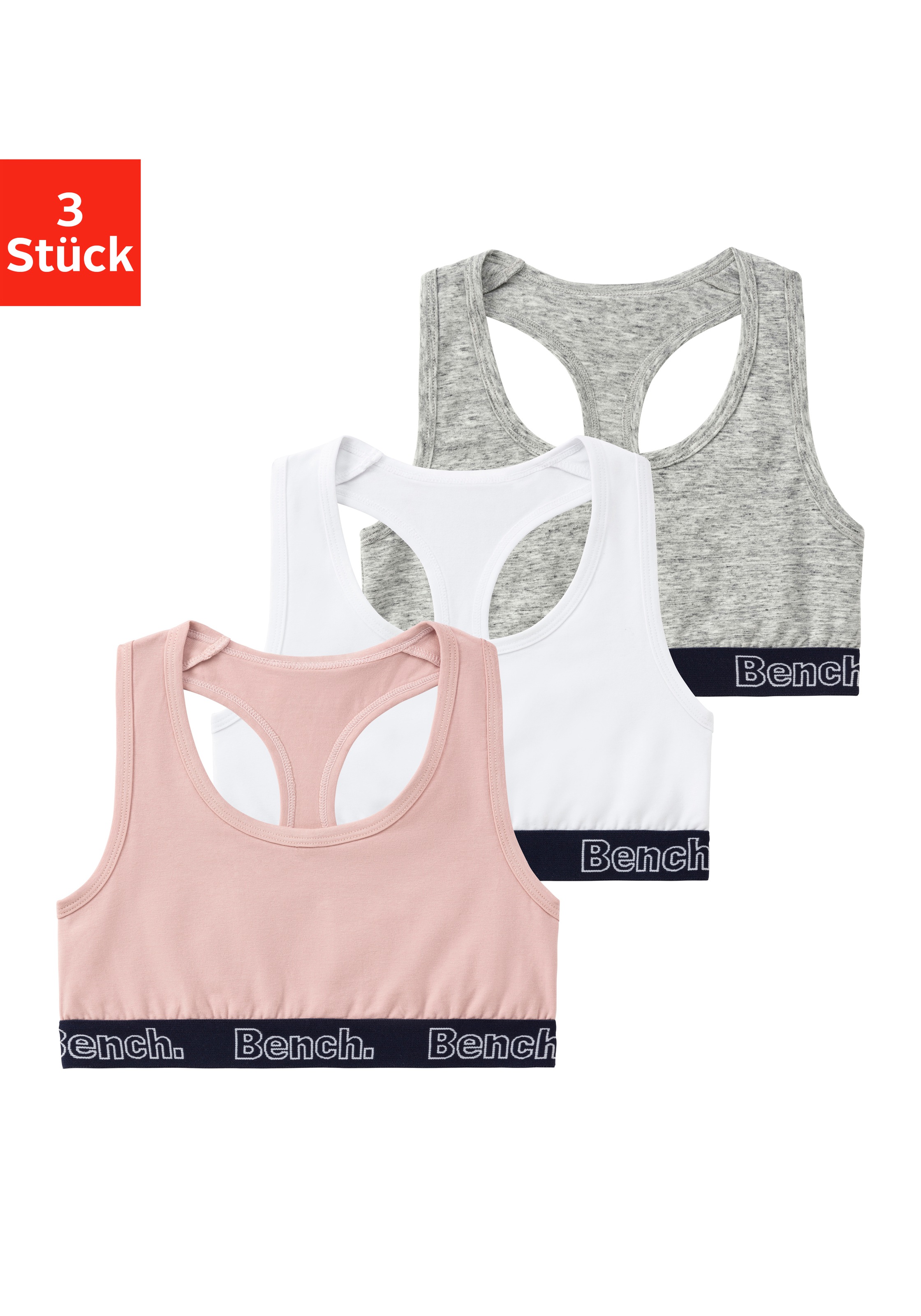 Bench. Mädchen Bustier Packung in rosa, Größe N-Gr