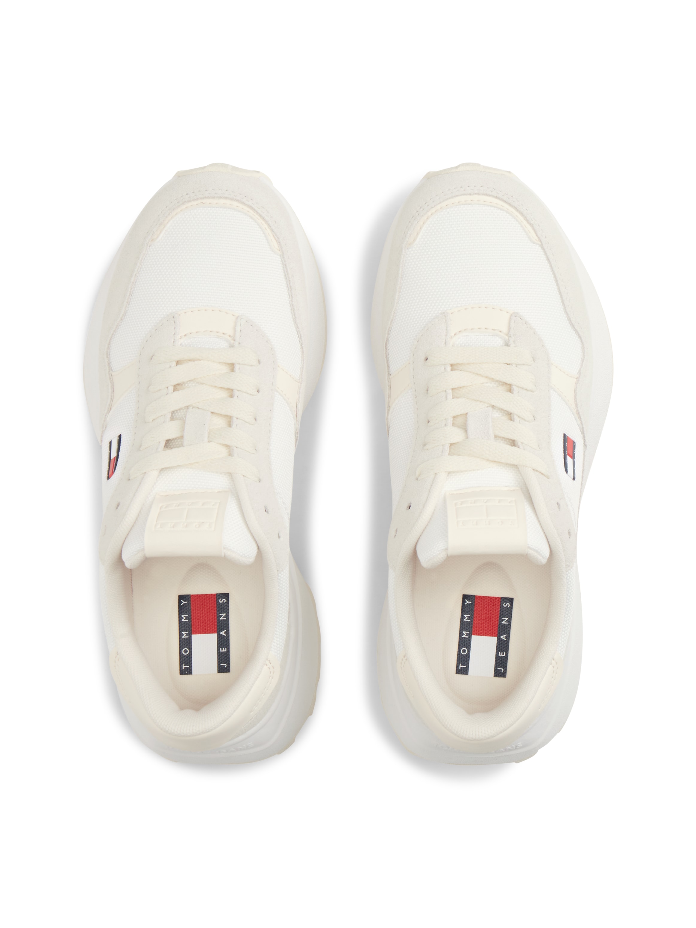 Tommy Jeans Keilsneaker »MODERN RUNNER MIX«  Freizeitschuh, Halbschuh, Schnürschuh mit seitlichem Logo