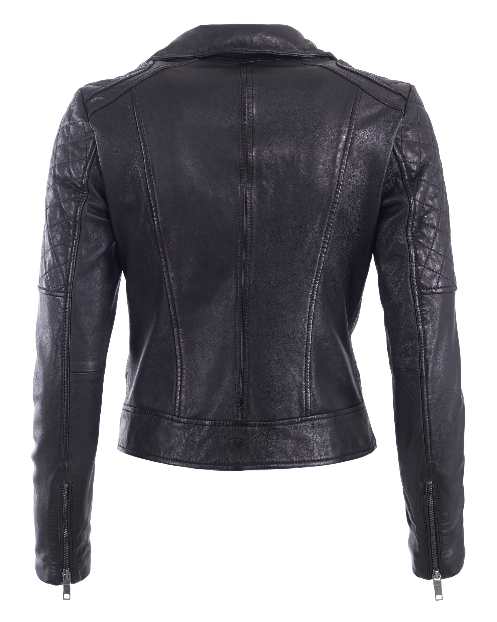 Maze Lederjacke mit Raffungen