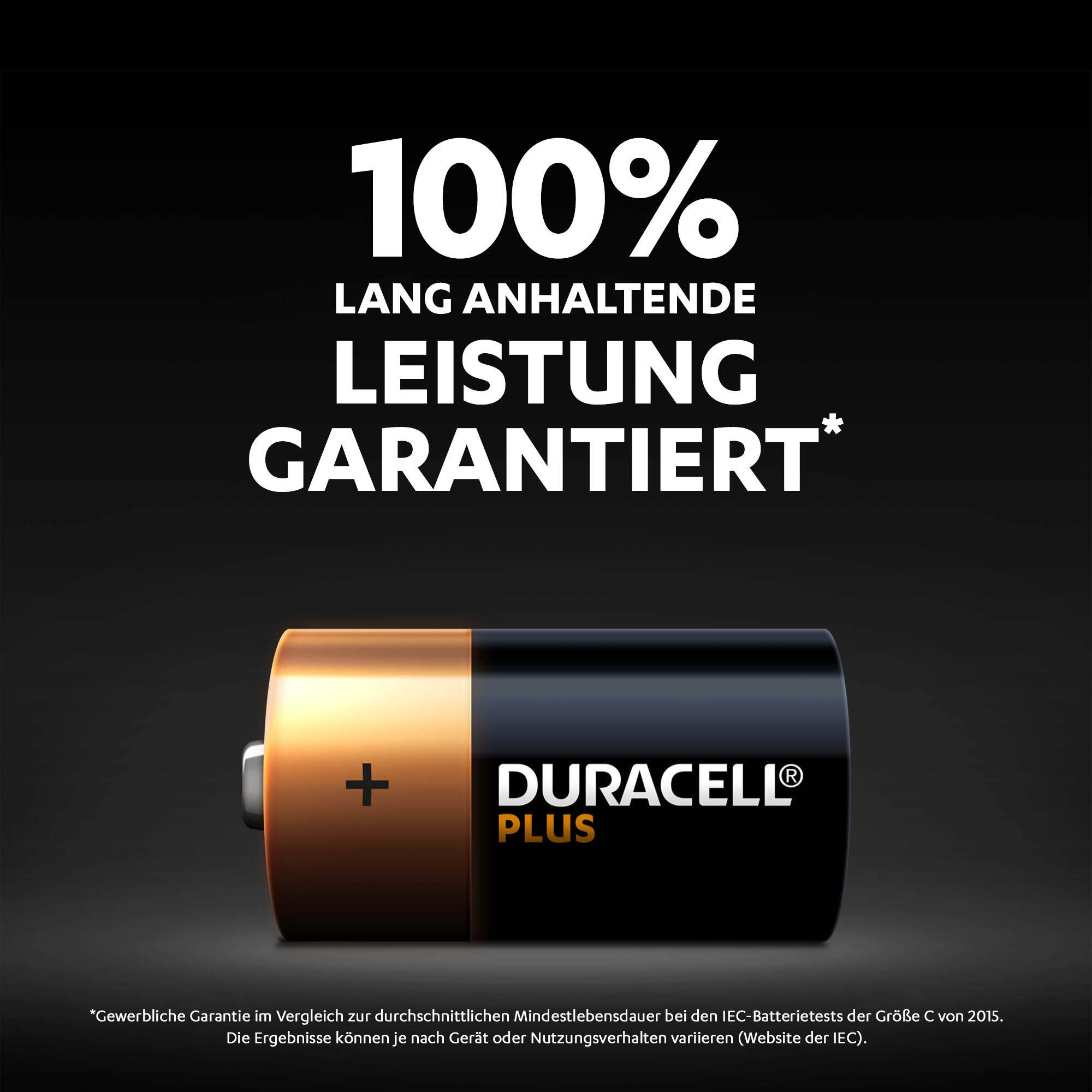 Duracell Batterie »Plus«, LR14, (Packung, 2 St.)