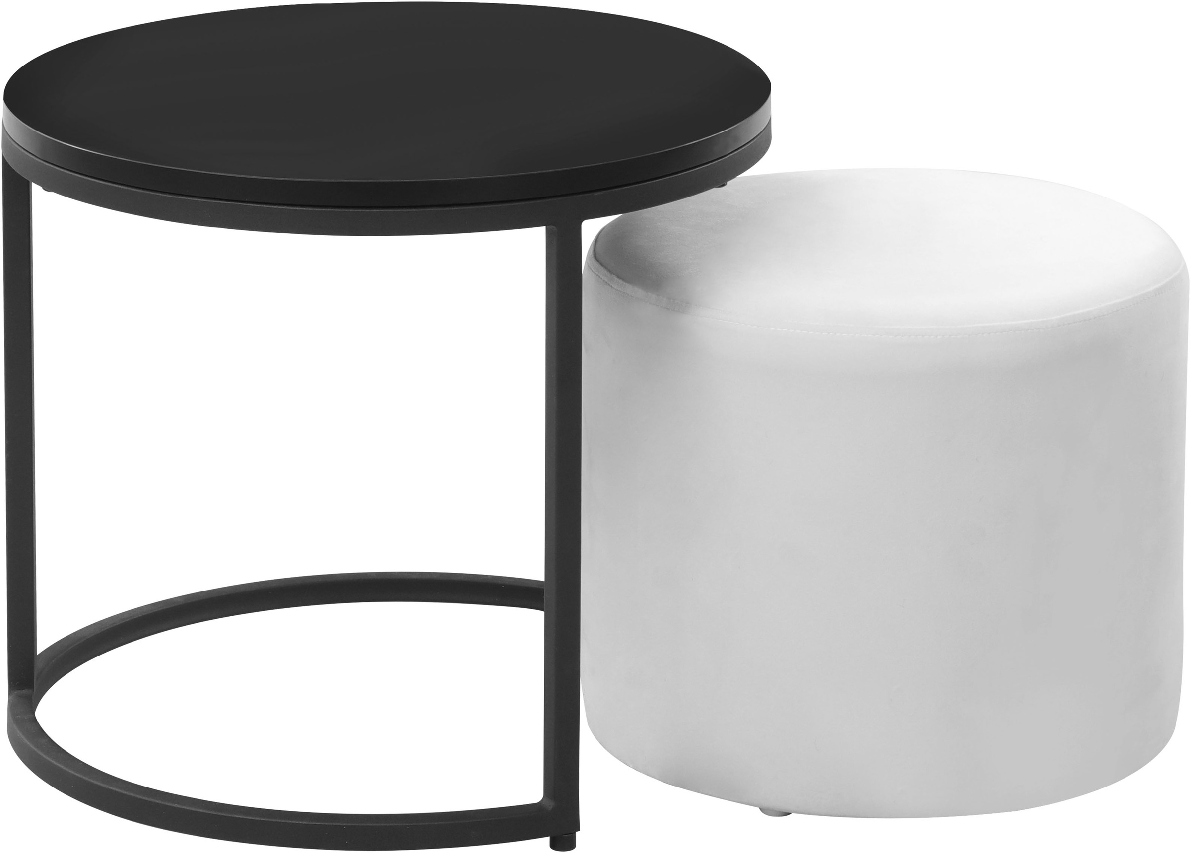 Home affaire Couchtisch »Mayres«, mit integriertem Pouf, Höhe 40 cm