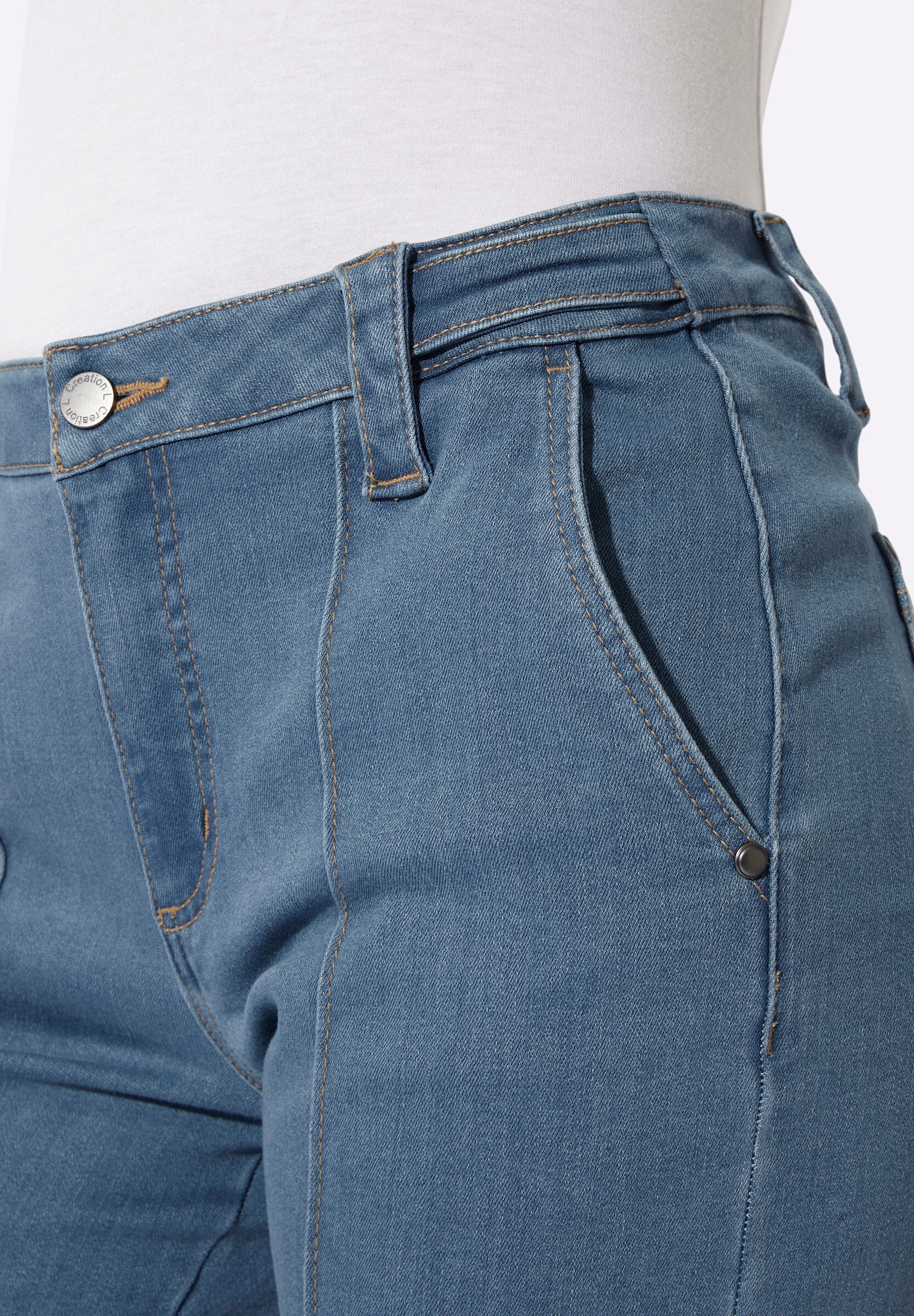 creation L Bootcut-Jeans »Jeans Bootcut-Jeans mit Biesen«
