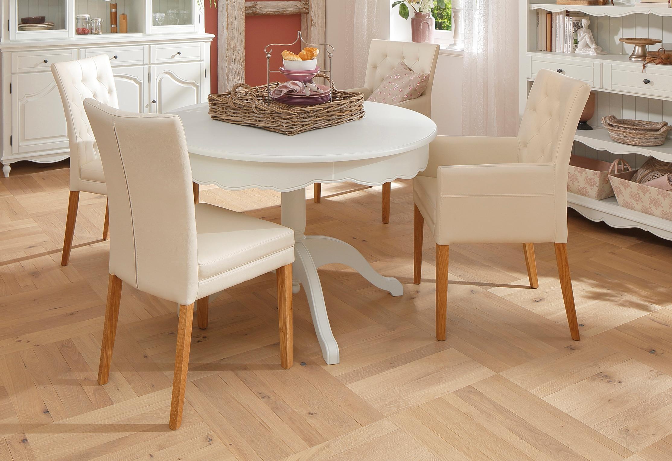 Home affaire Esszimmerstuhl »Colorado BESTSELLER Polsterstuhl«, (Set), 4 St., Kunstleder, Beine in eiche oder nussbaum. Im 2er, 4er oder 6er-Set