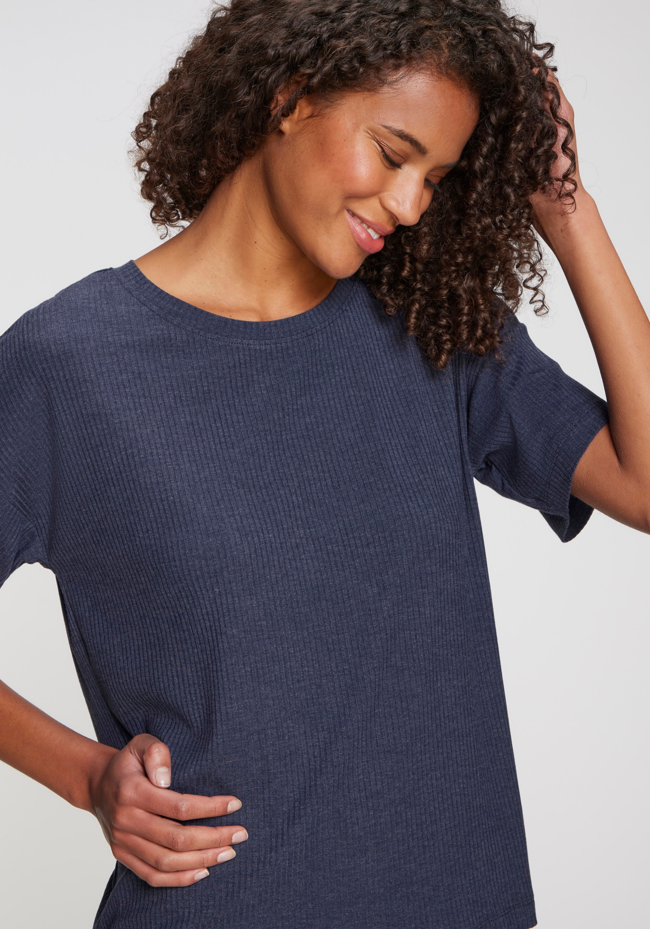 s.Oliver T-Shirt, Aus weicher Rippqualität