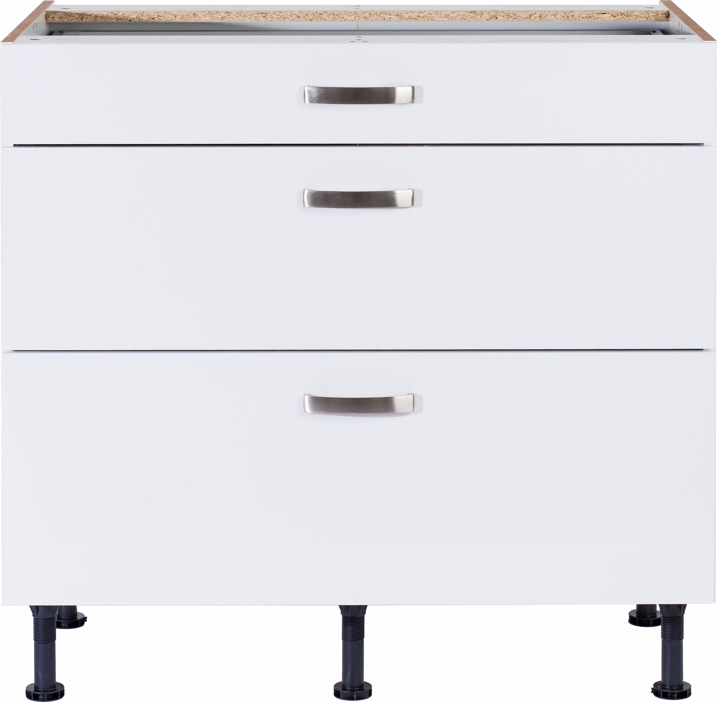 KOCHSTATION Unterschrank »KS-Cara«, Breite 90 cm, mit Vollauszügen und Soft-Close-Funktion