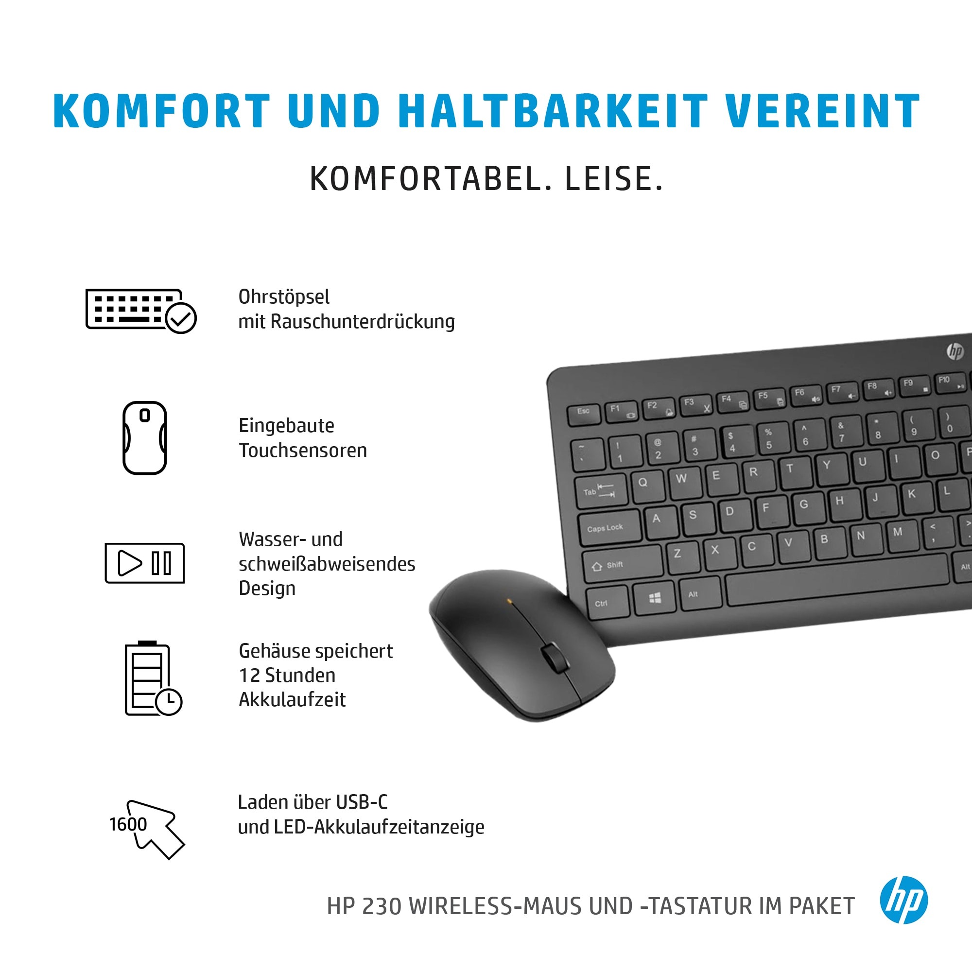 HP Tastatur- und Maus-Set »230«
