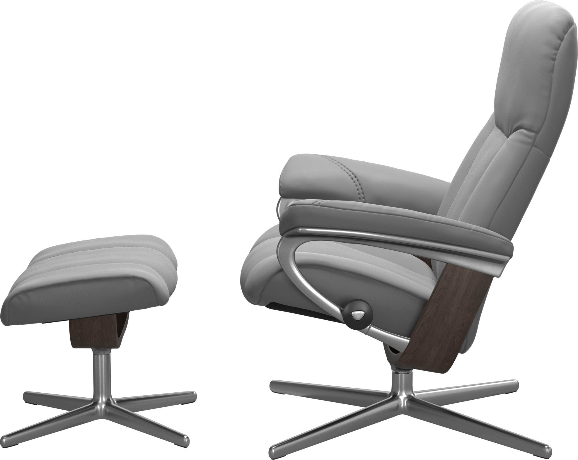 Stressless® Fußhocker »Consul« mit Cross Base, Größe S, M & L, Holzakzent Wenge