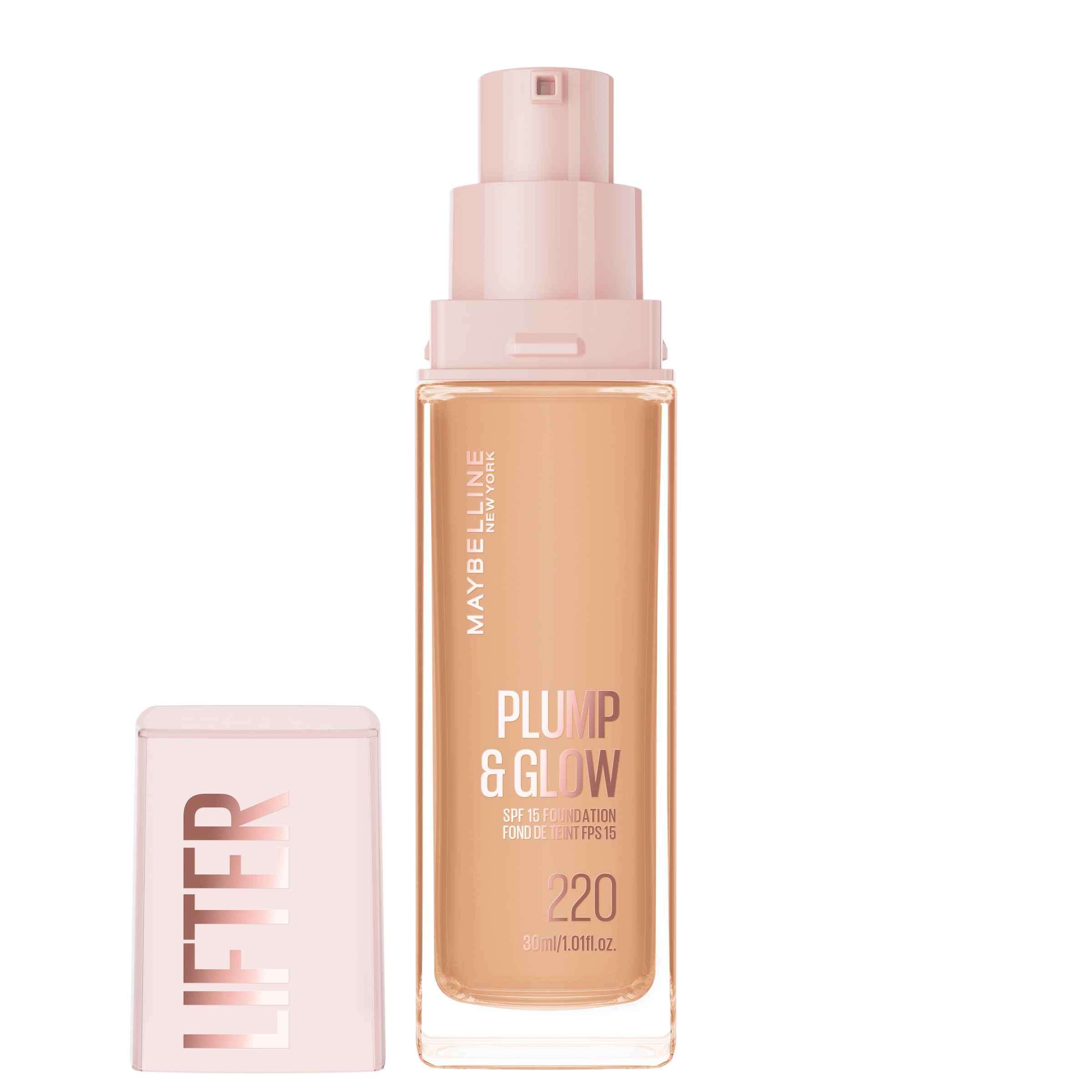 MAYBELLINE NEW YORK Foundation »LIFTER PLUMP AND GLOW« verleiht sofort einen strahlenden Glow