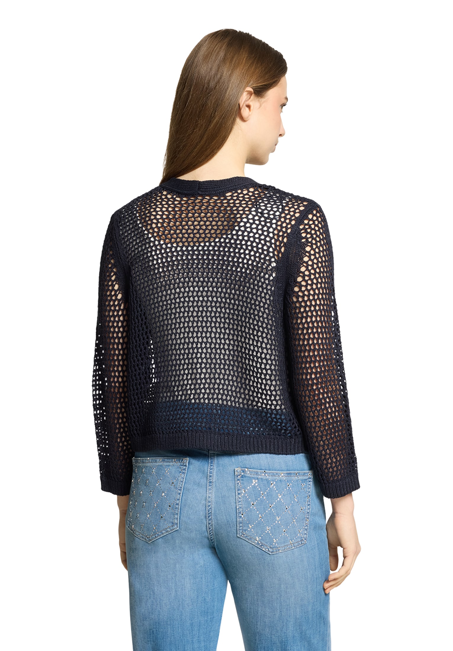 Betty Barclay Strickjacke »Grobstrickjacke mit Lochmuster«