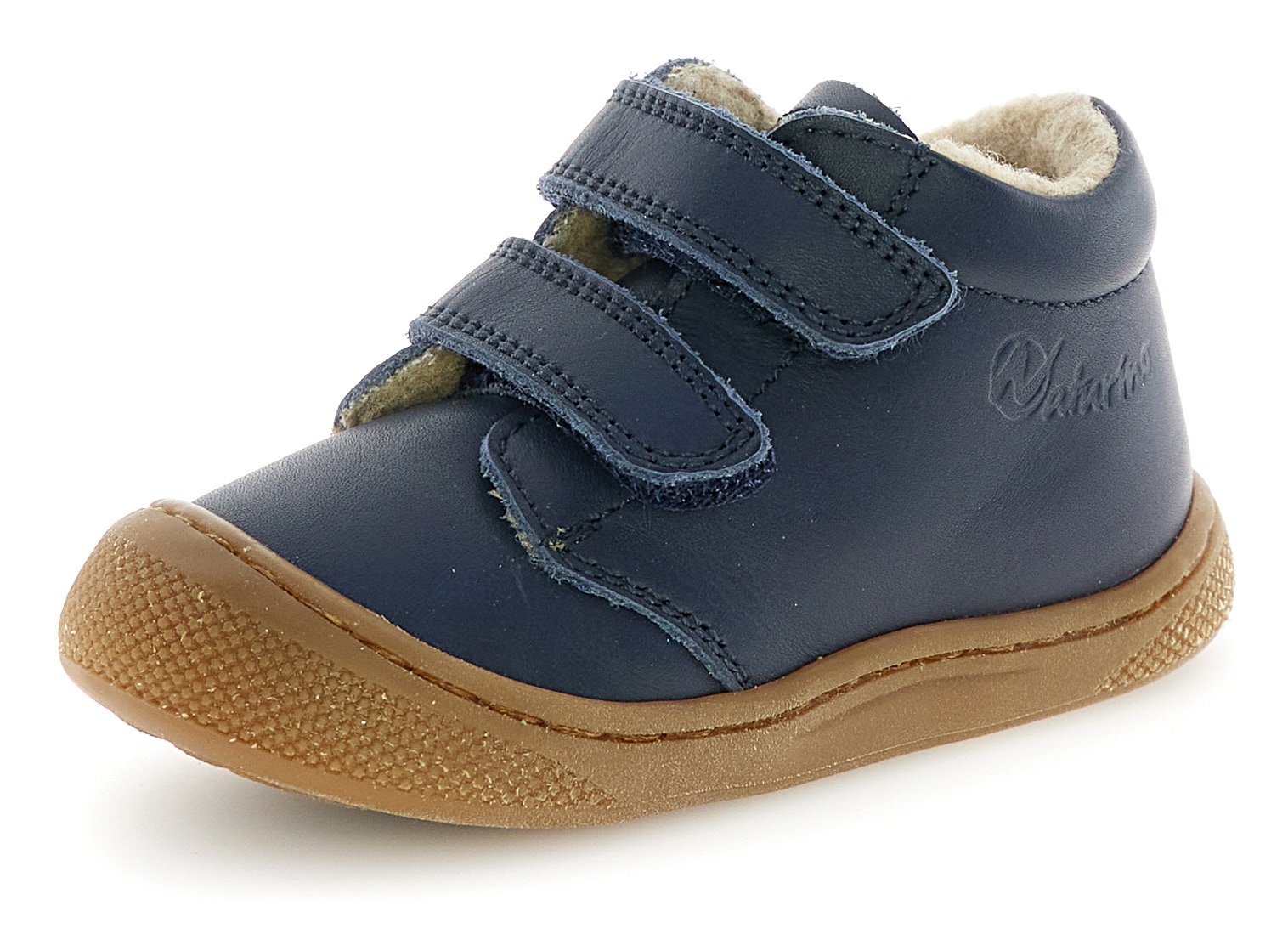 Naturino Lauflernschuh »Cocoon Wide«  Babyschuh, Klettschuh mit Wollfutter, Größenschablone zum Download