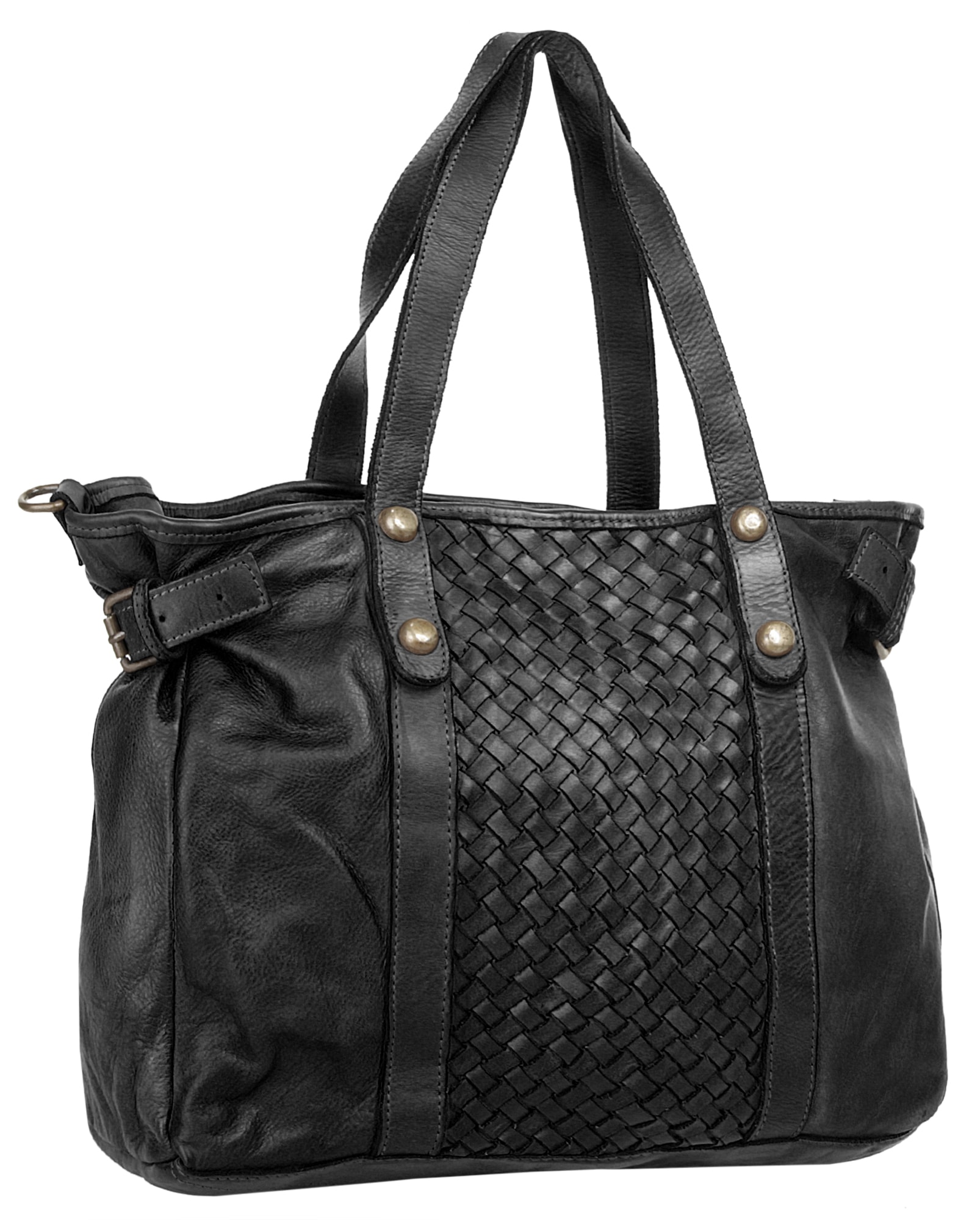 Samantha Look Shopper echt Leder, Made in Italy