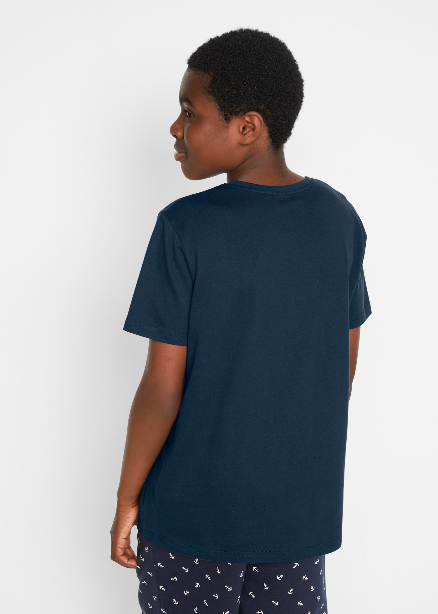 bonprix T-Shirt bequeme Passform, Kurzarm-Design, für Schule und Freizeit
