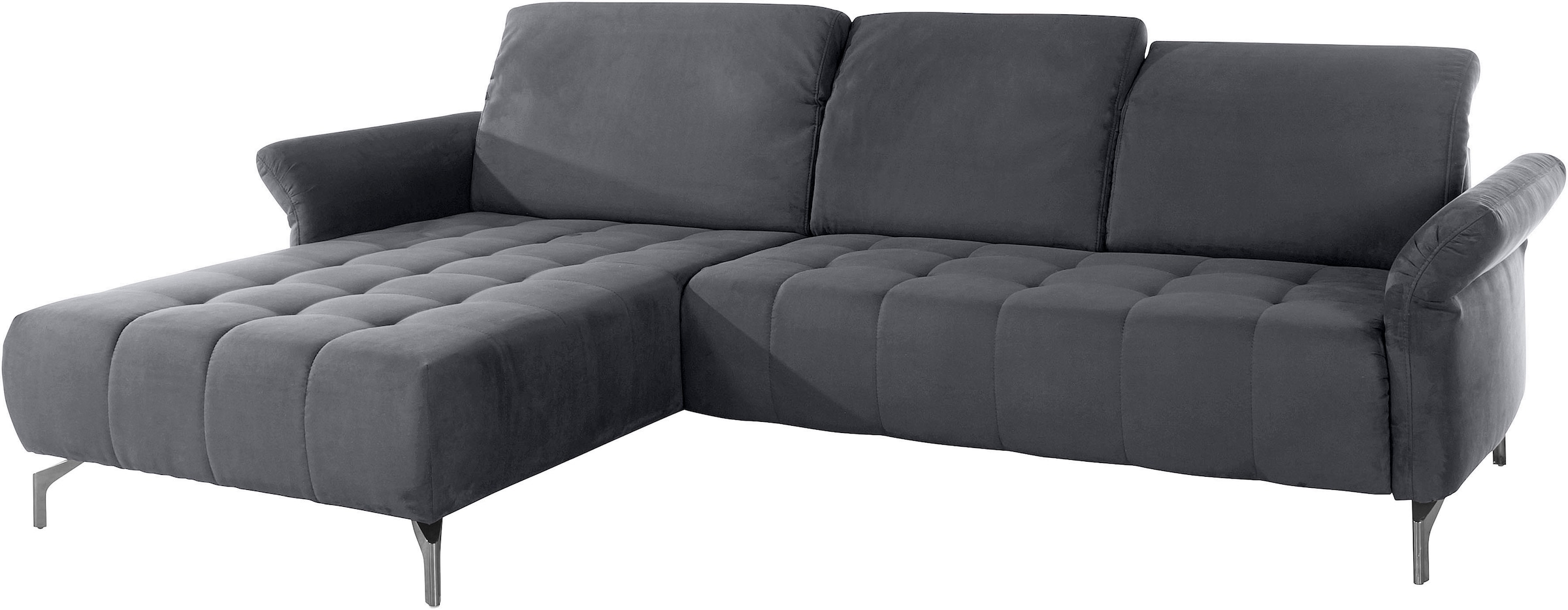 INOSIGN Ecksofa »Fresh L-Form«, Federkern, wahlweise Kopfteilverstellung und motorischer Vorziehsitz