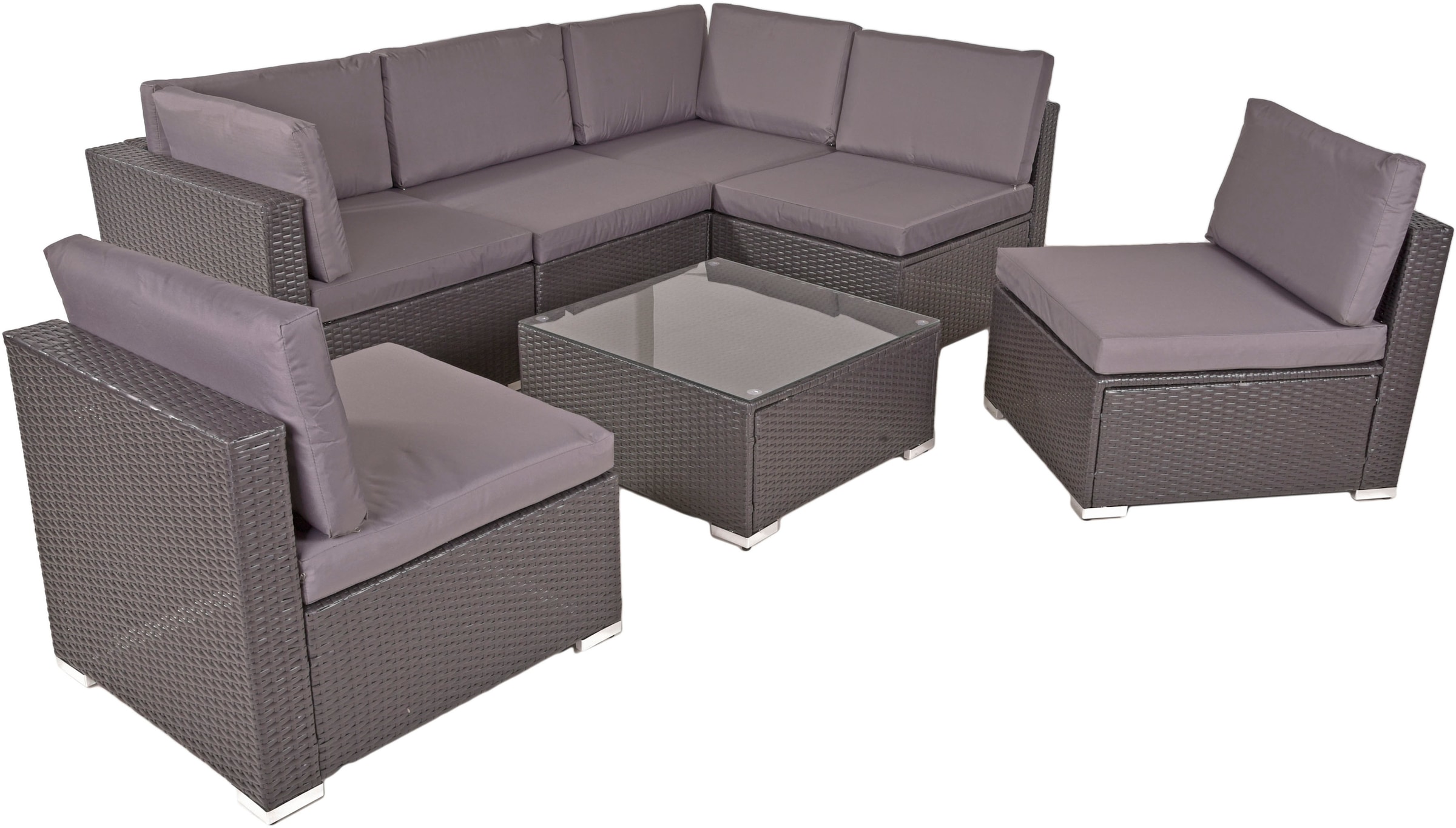 Garden Pleasure Gartenlounge-Set »SANSIBAR«, (7 tlg.)