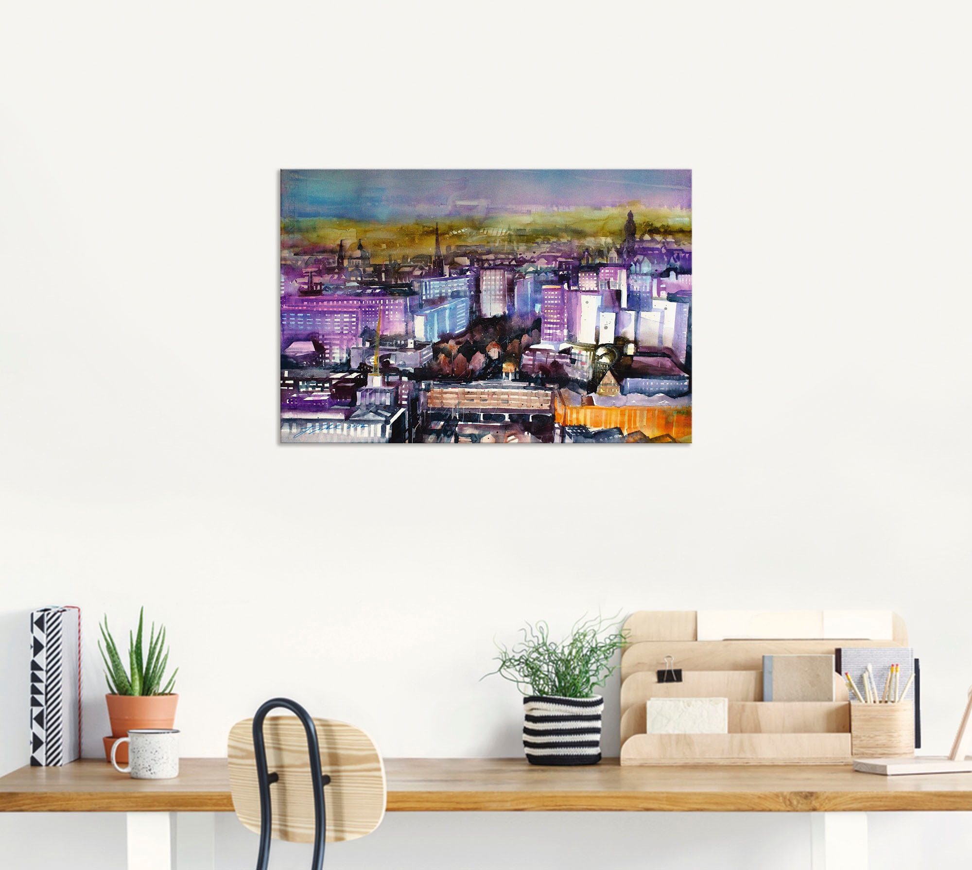 Artland Wandbild »Leipzig, Stadtansicht«, Deutschland, (1 St.), als Alubild, Leinwandbild, Wandaufkleber oder Poster in versch. Größen