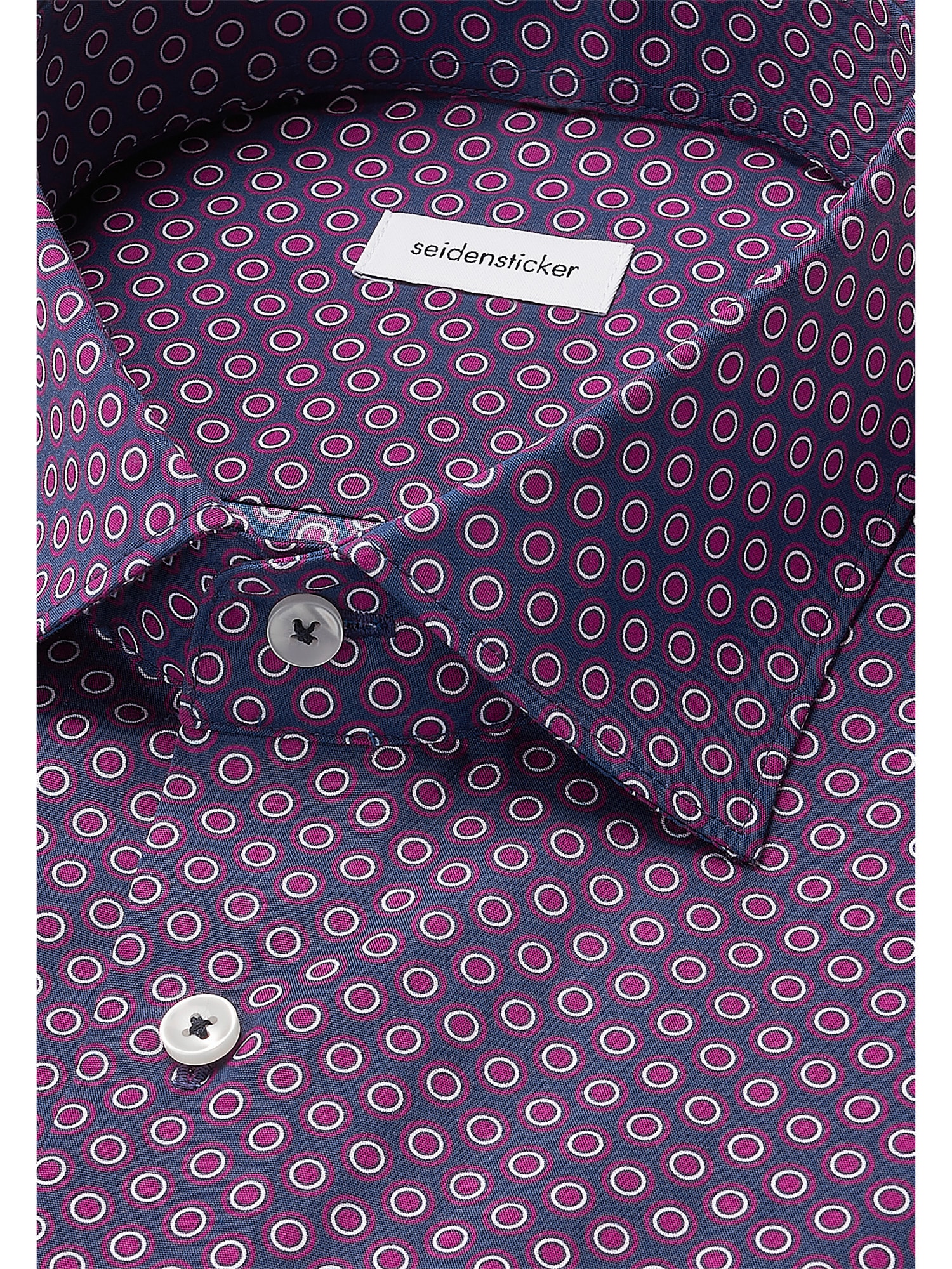 seidensticker Businesshemd »Schwarze Rose«, Regular 1/1 Kentkragen Druck