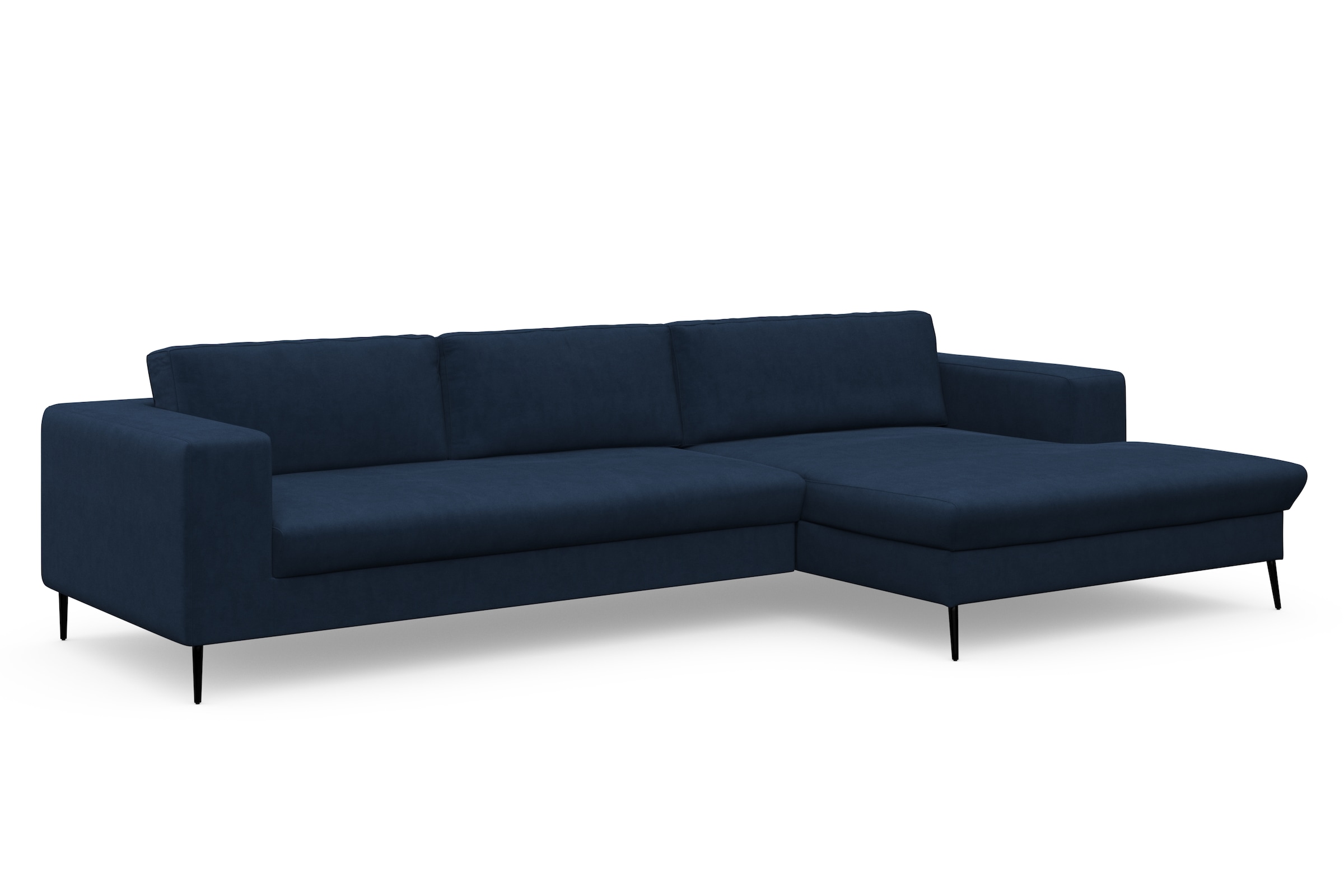 DOMO collection Ecksofa »Modica, zeitlos und elegant, L-Form«, moderne Optik mit extrabreiter Recamiere, auch in Cord