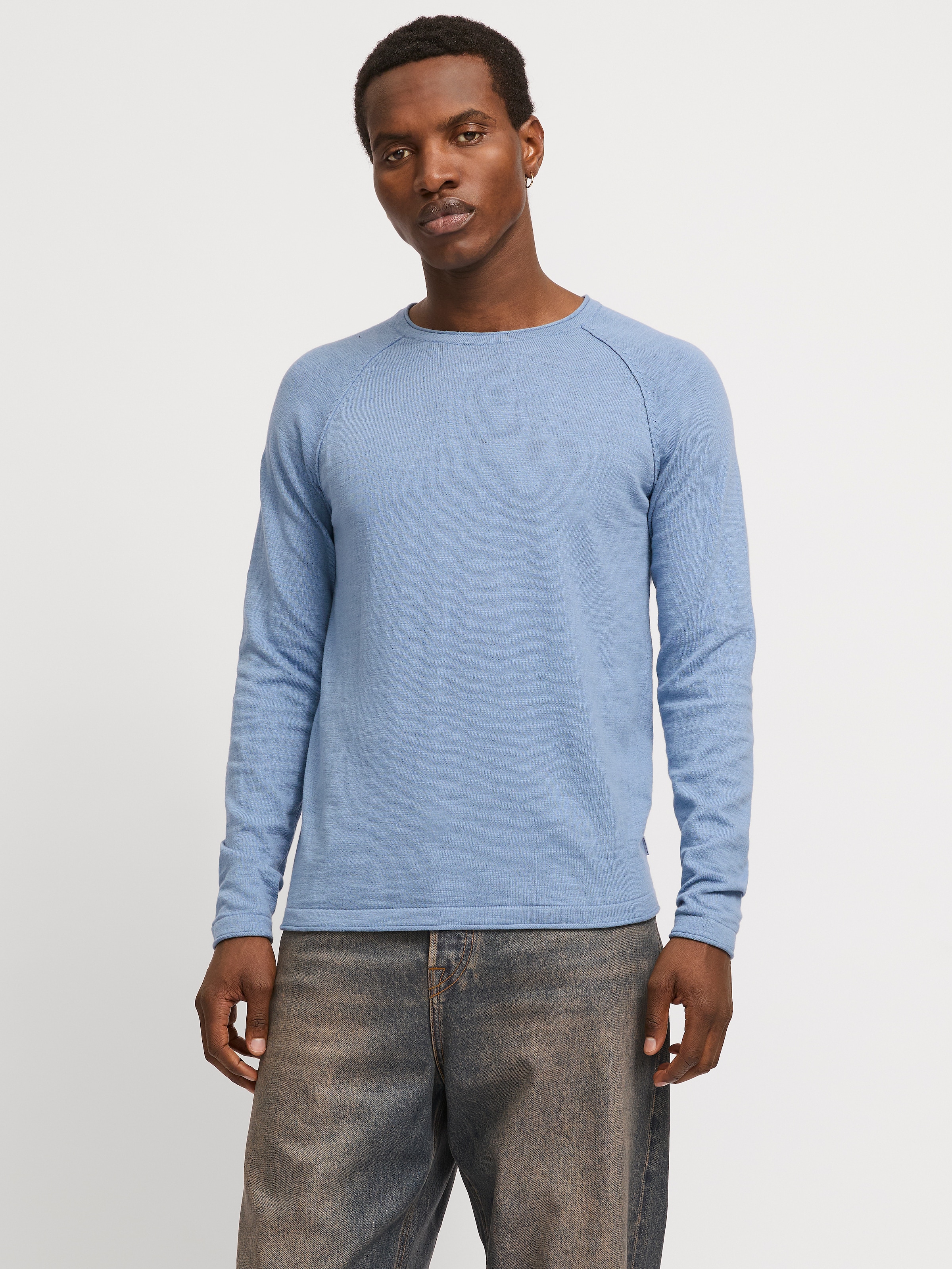 Jack & Jones Rundhalspullover »JJEBREEZE KNIT CREW NECK SN«, mit Rundhalsausschnitt