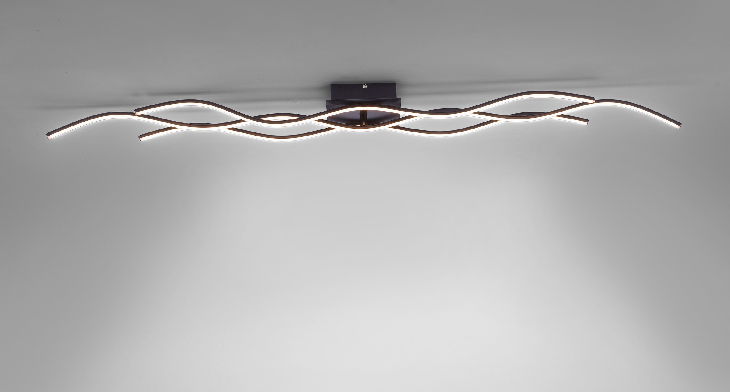 JUST LIGHT Deckenleuchte »WAVE« LED-Board 1 Stk. Warmweiß Deckenlampe