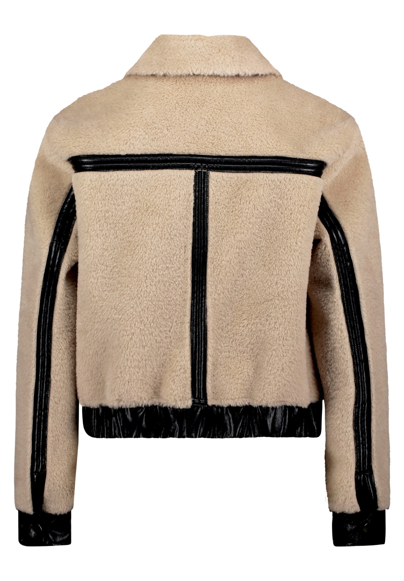 Amber & June Plüschjacke »Plüschjacke mit Kragen«