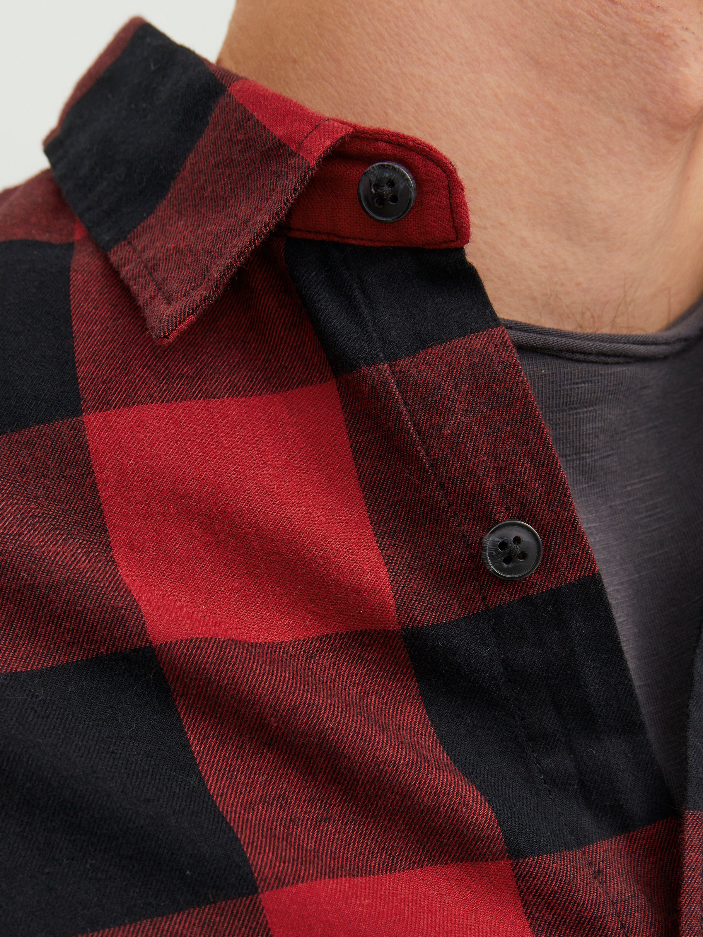 Jack & Jones Karohemd »JJ JJEGINGHAM TWILL SHIRT L/«