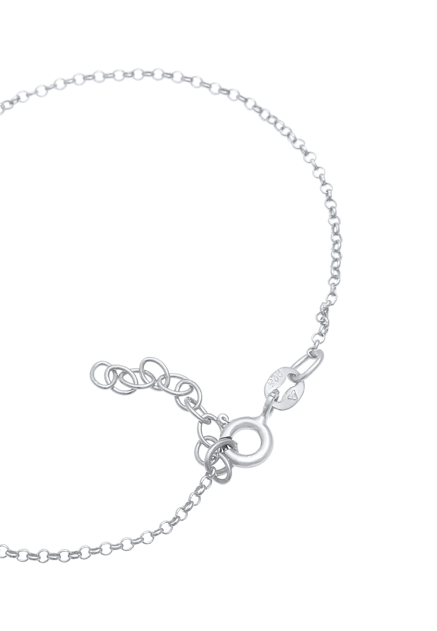 Elli Armkette »Armband Evil Eye Auge Symbol Emaille 925er Silber«