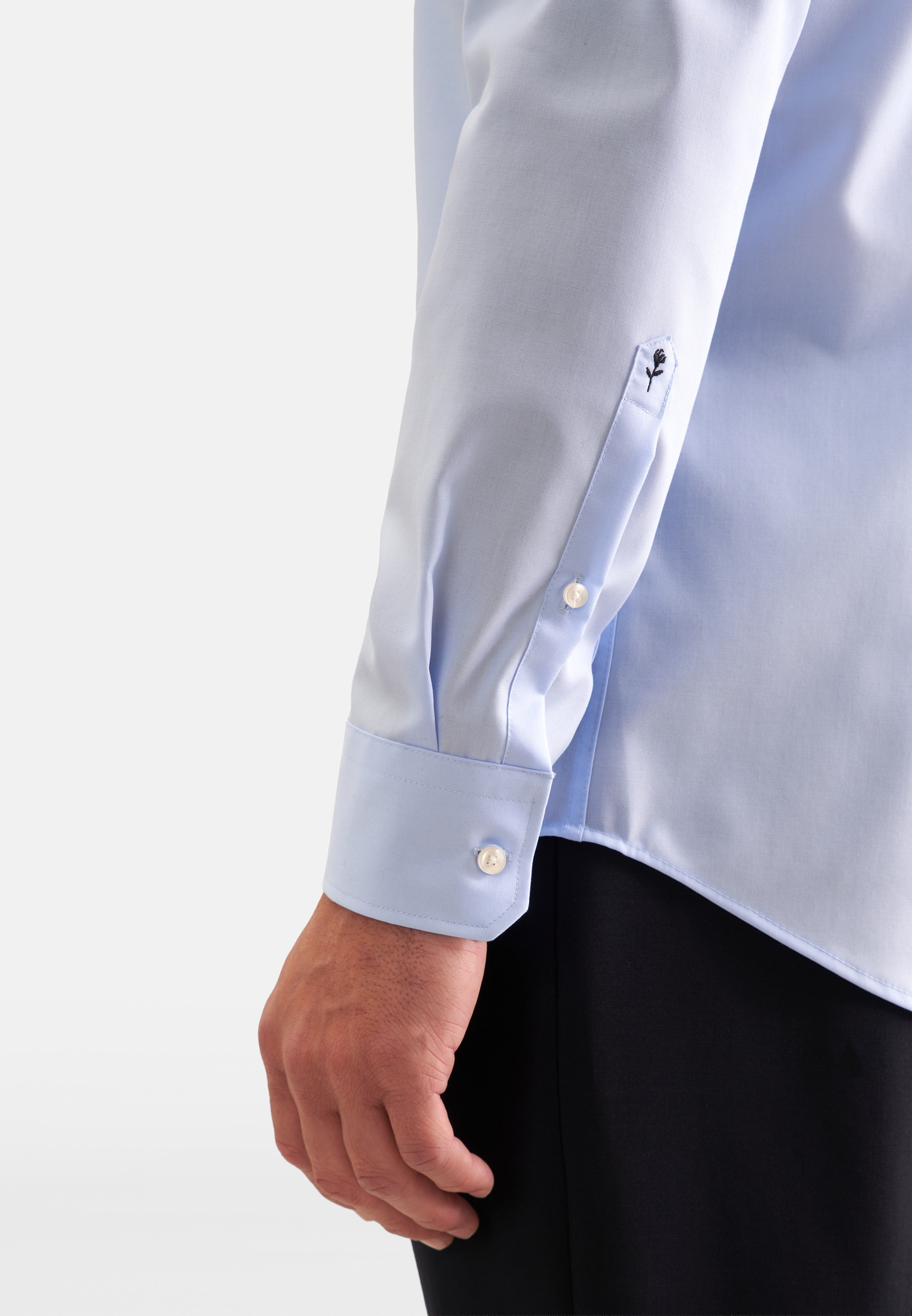 seidensticker Businesshemd »Schwarze Rose« Shaped 1/1 Kentkragen Uni
