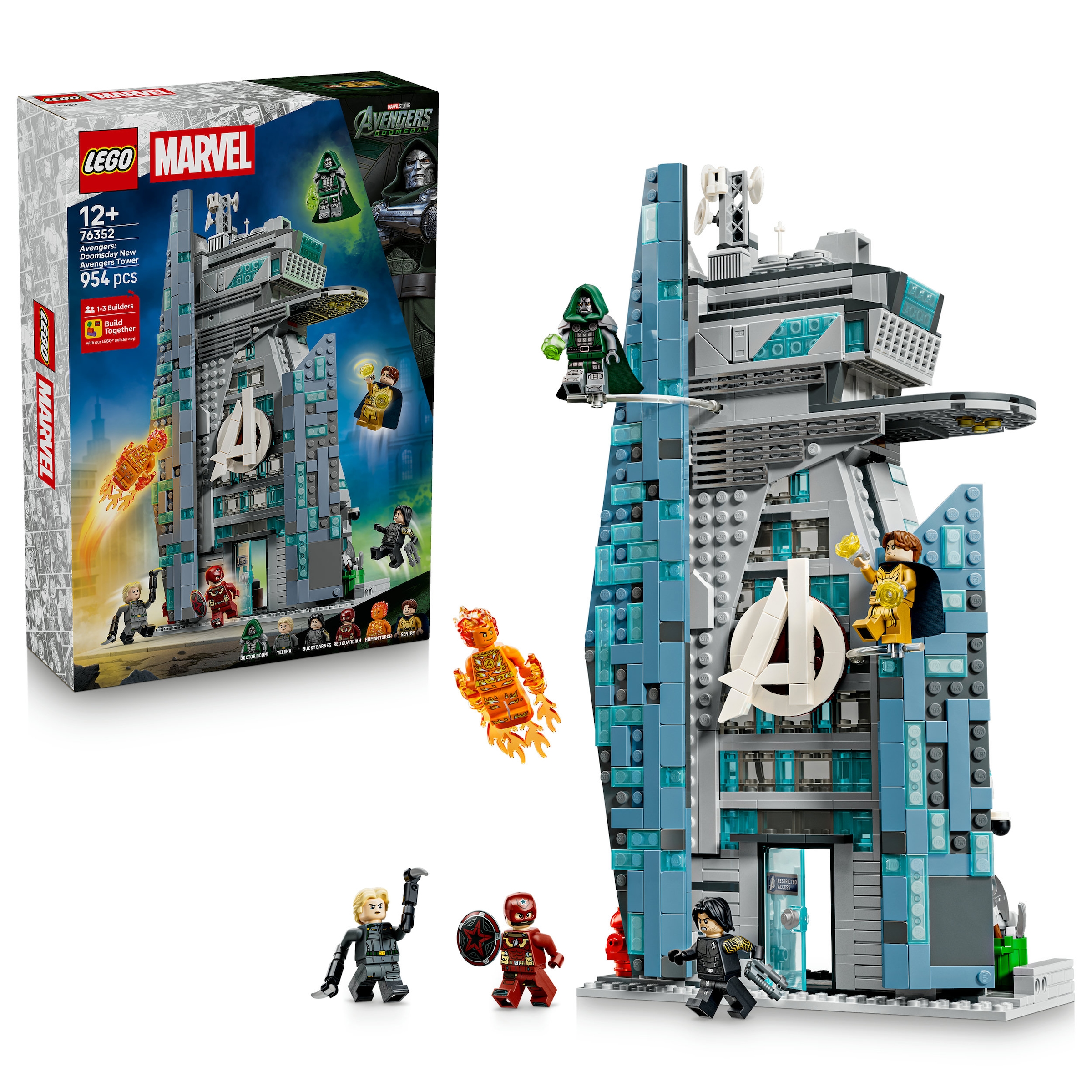 LEGO® Konstruktionsspielsteine »Avengers: Doomsday Neuer Avengers Tower (76352), LEGO Super Heroes« Made in Europe