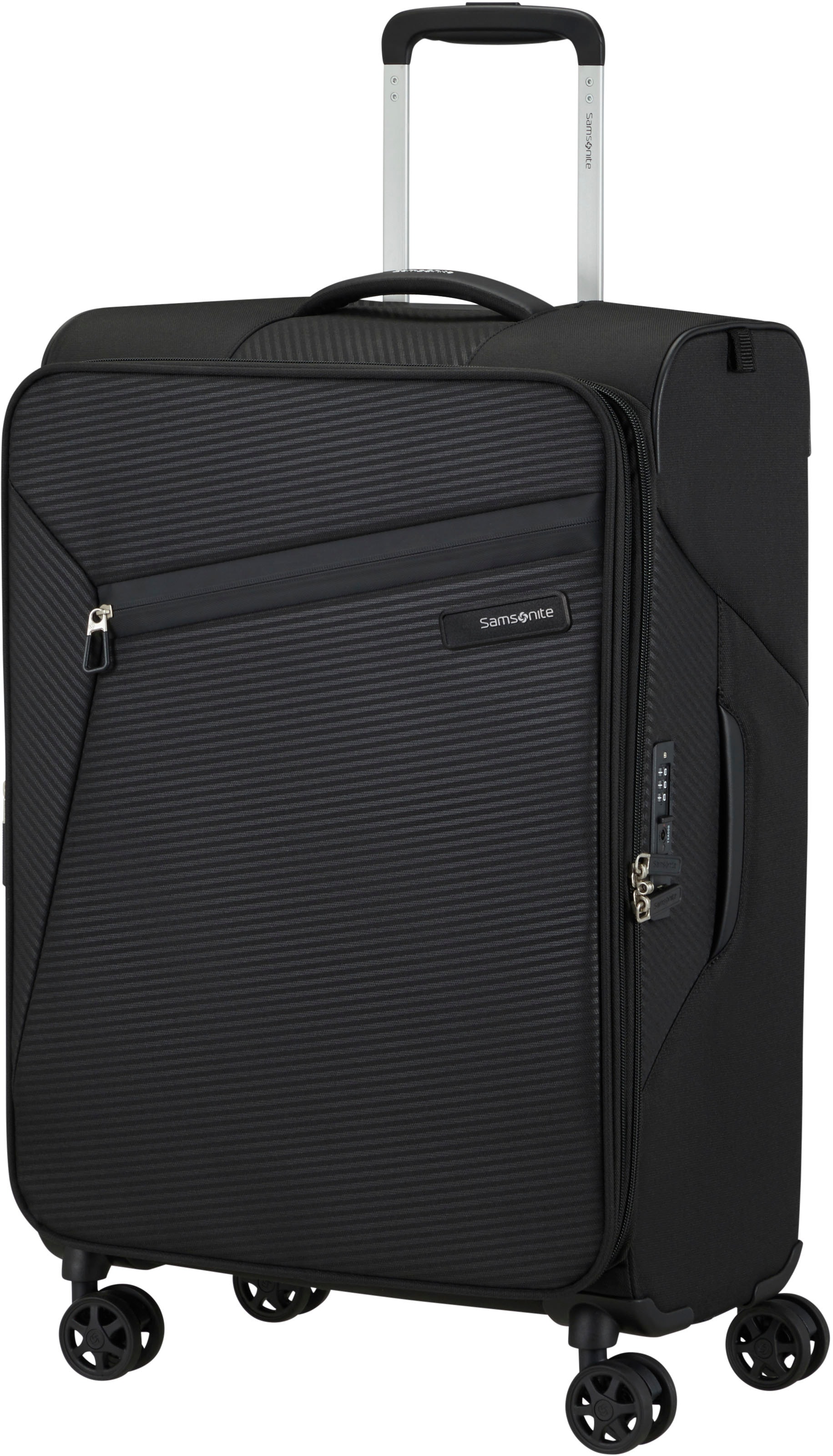 Samsonite Weichgepäck-Trolley »LITEBEAM, verschiedene Größen und Farben«, 4 Rollen, Reisekoffer Aufgabegepäck Trolley Volumenerweiterung bei M/L
