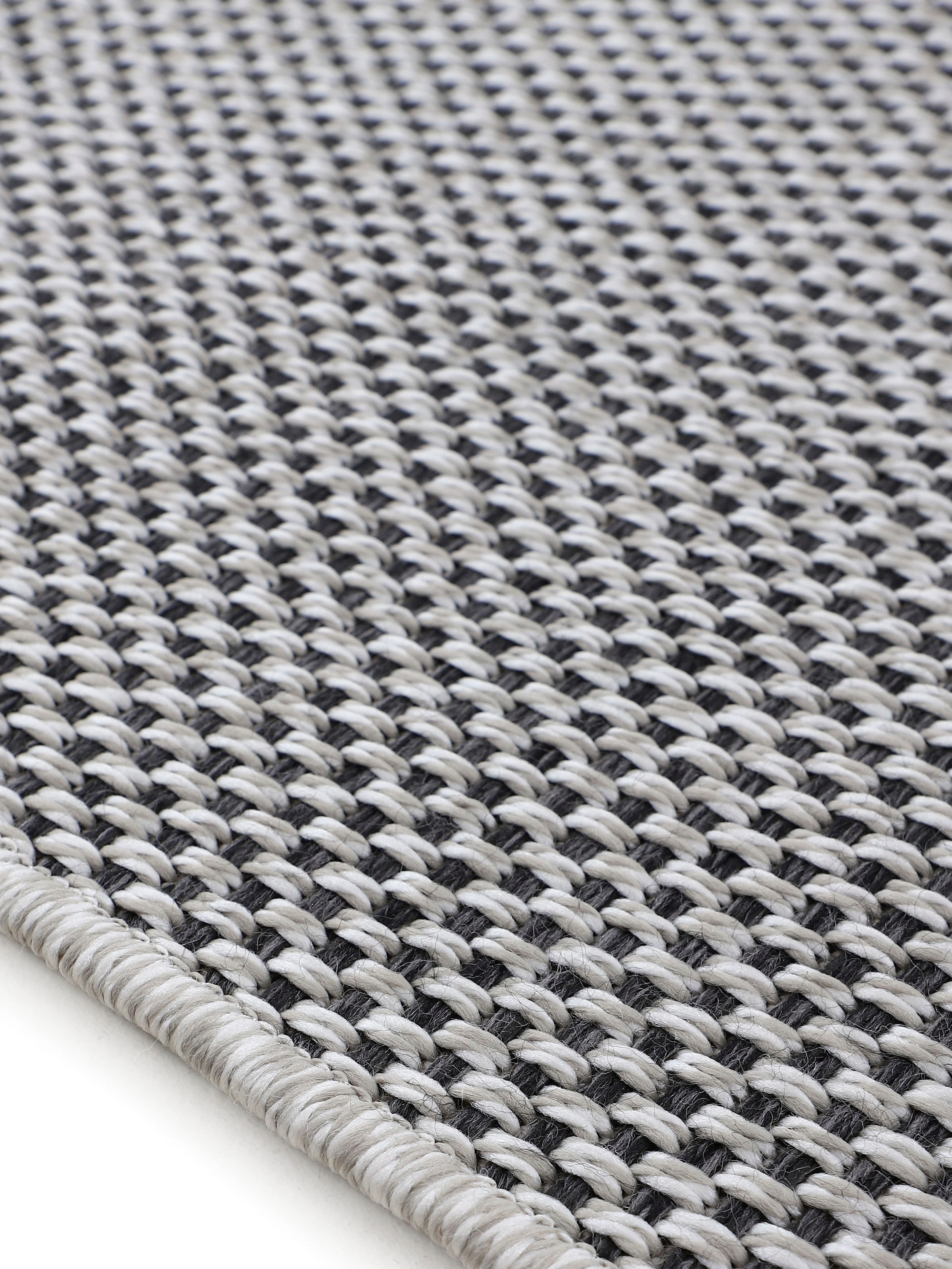 carpetfine Teppich »Boho 105«, rechteckig, 4 mm Höhe, robustes Flachgewebe, Sisal Optik, UV-beständig, Außenbereich