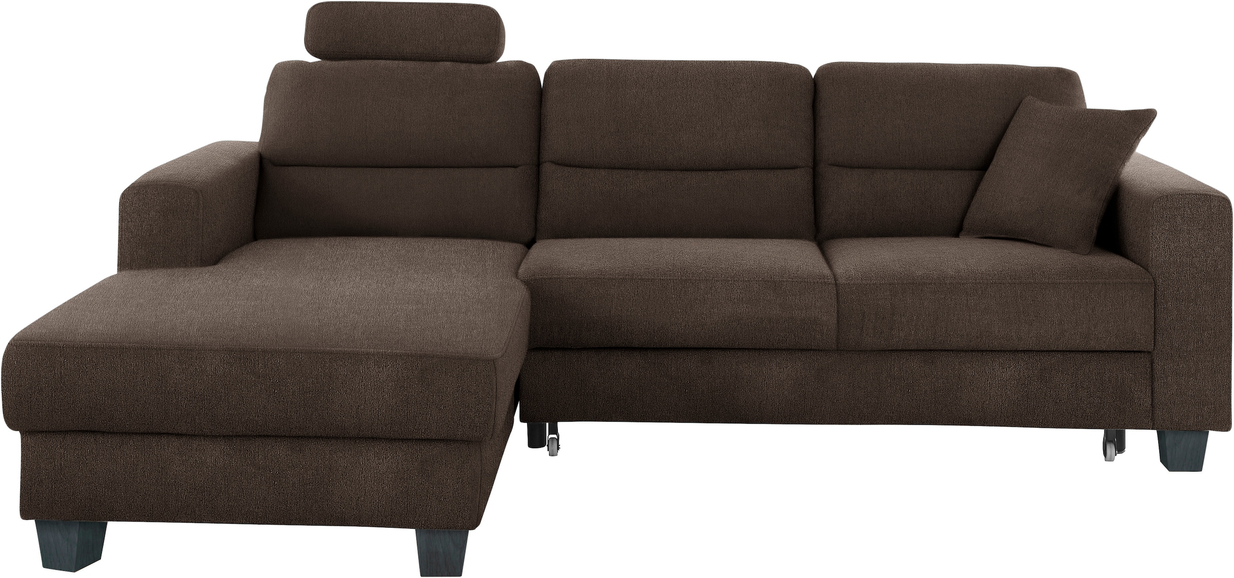 TRENDMANUFAKTUR Ecksofa »Chamber, zeitlos und modern, hoher Sitzkomfort, L-Form«, wahlweise mit Schlaffunktion
