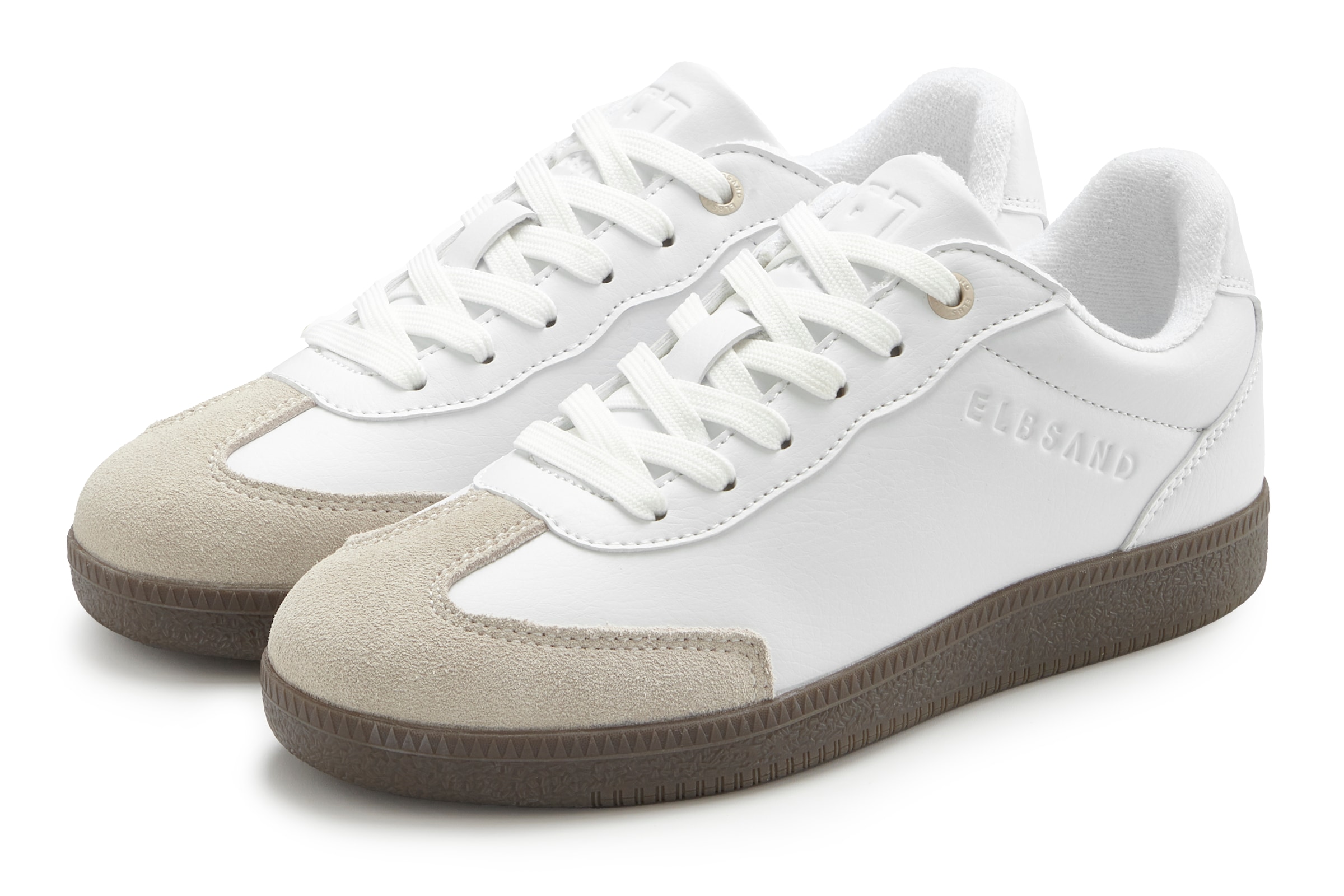 Elbsand Sneaker »Freizeitschuh, Schnürschuh, Turnschuh, Retro Sneaker«  Schnürhalbschuh mit Lederanteil im modernen Retro Look
